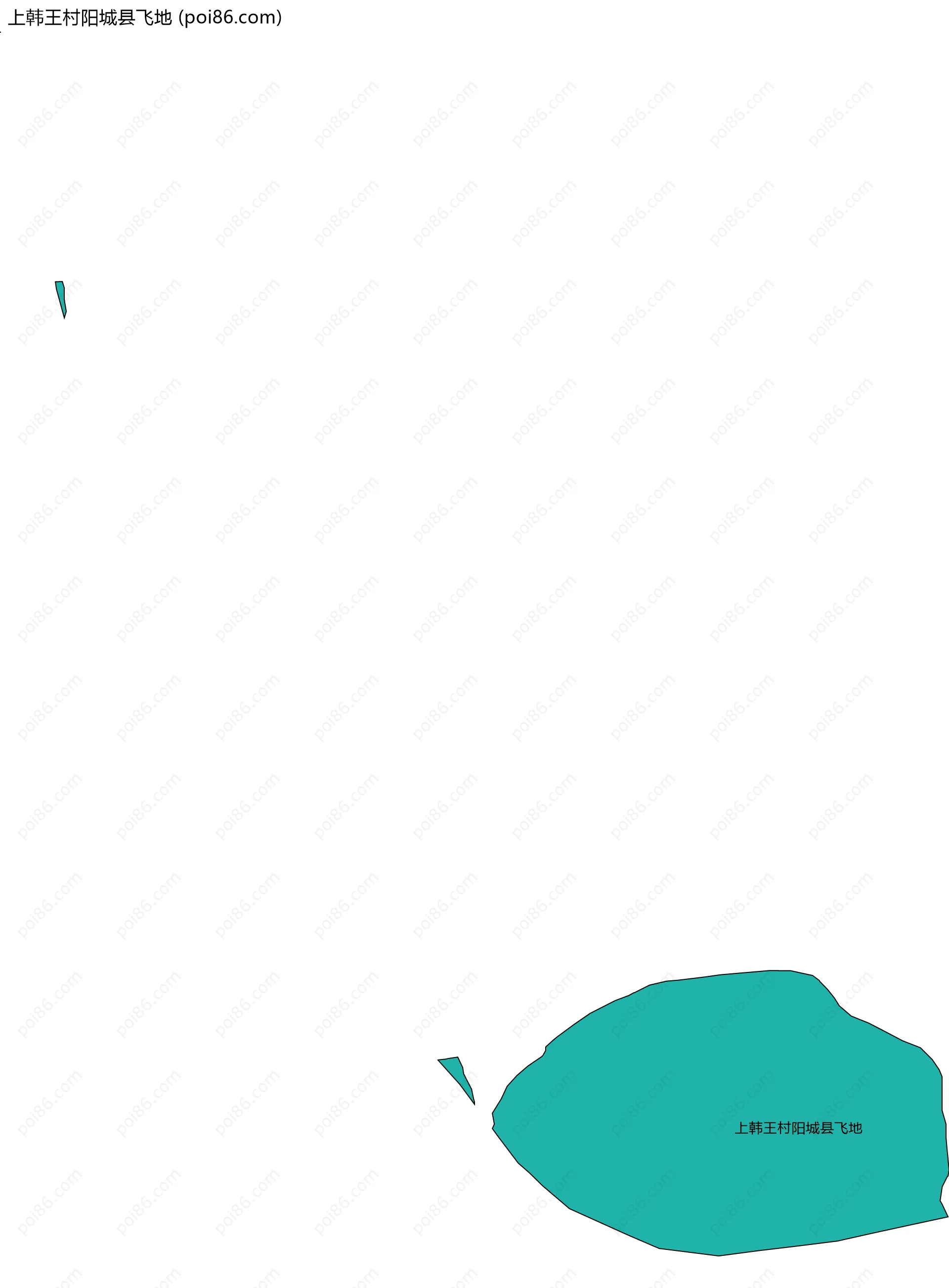 上韩王村阳城县飞地边界地图