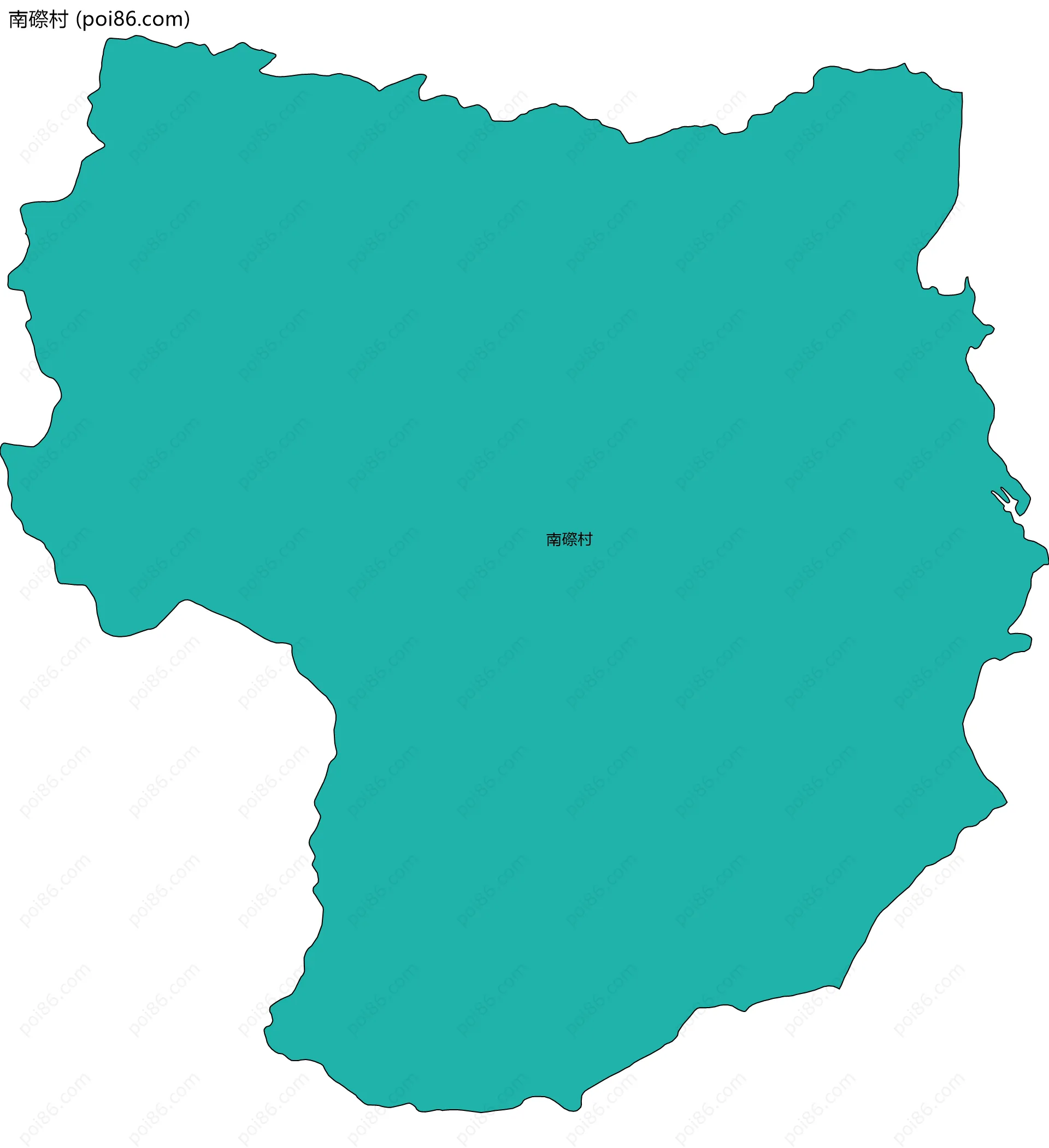 南磜村边界地图