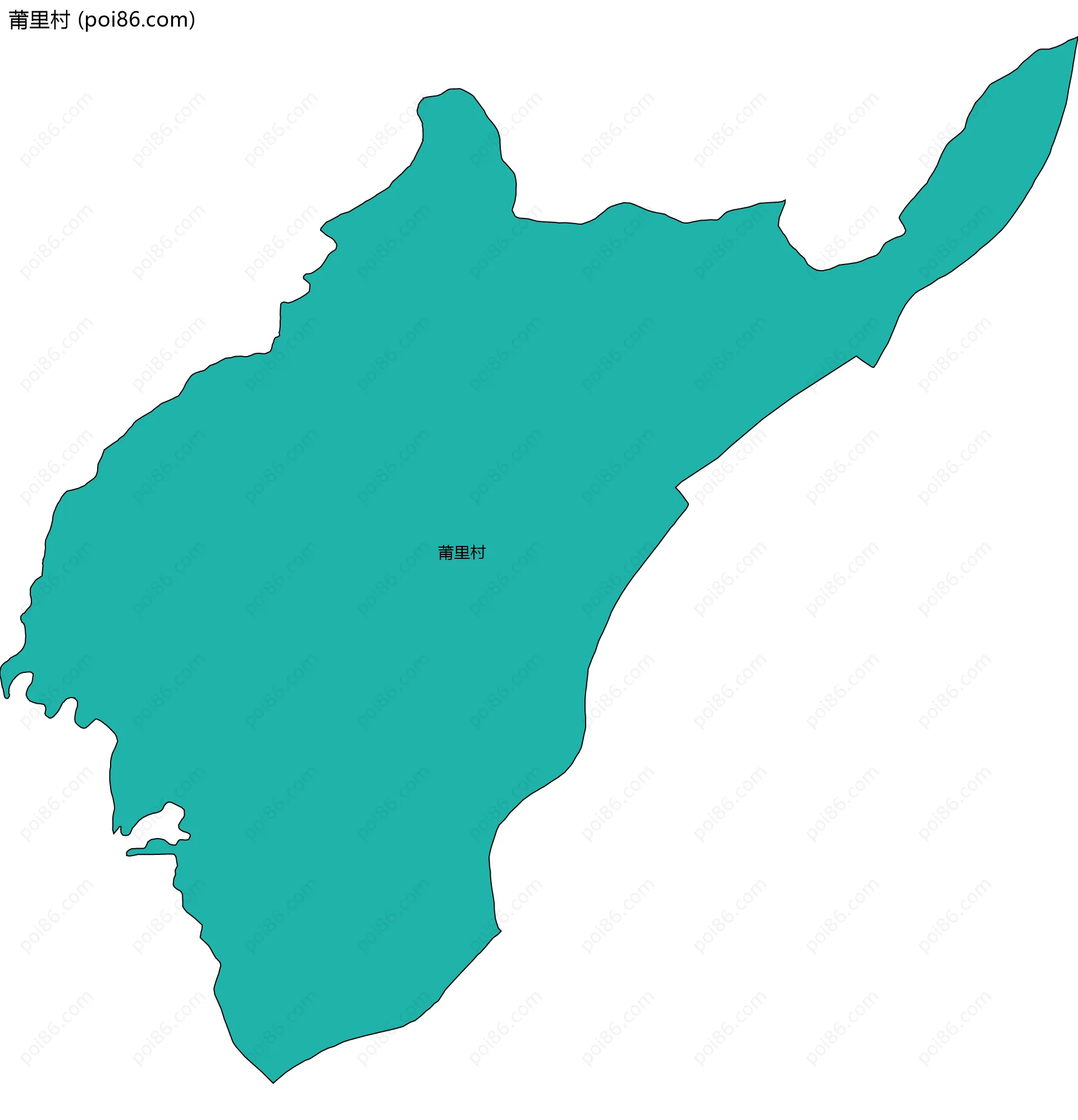 莆里村边界地图