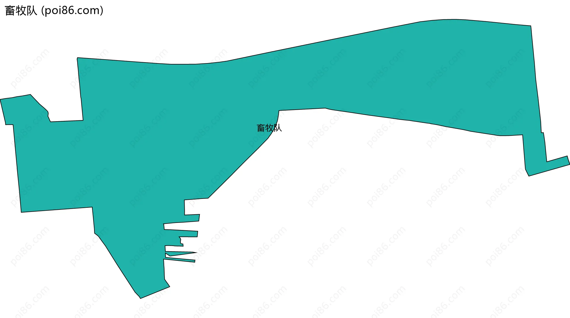 畜牧队边界地图