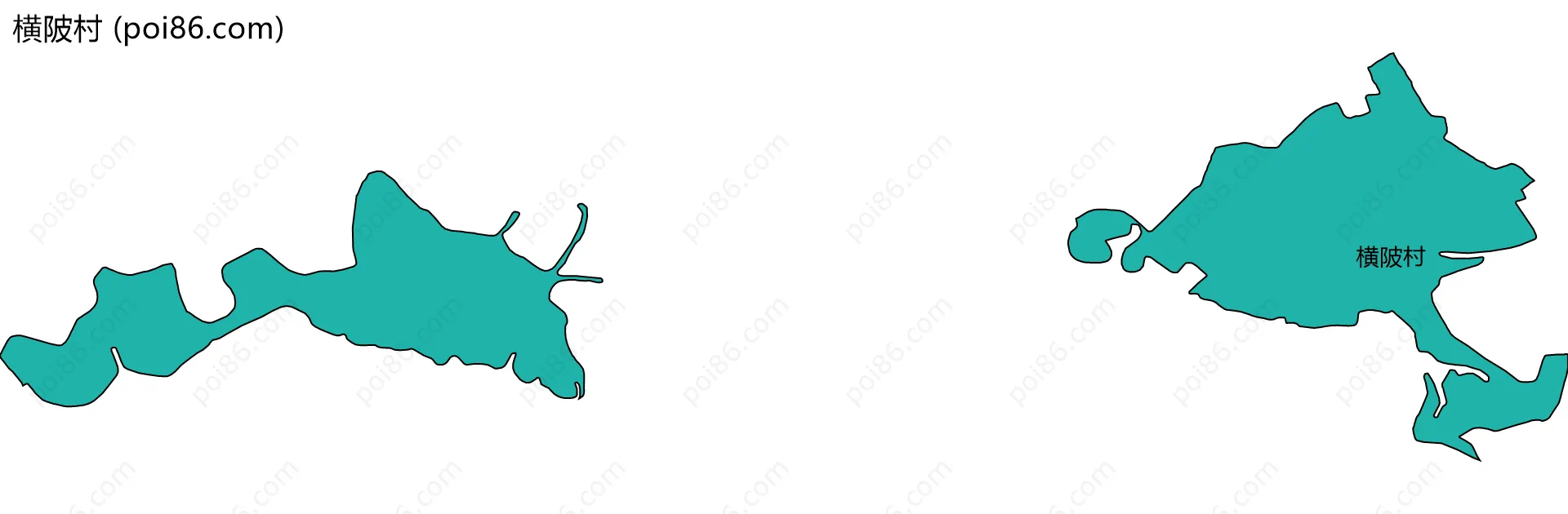 横陂村边界地图