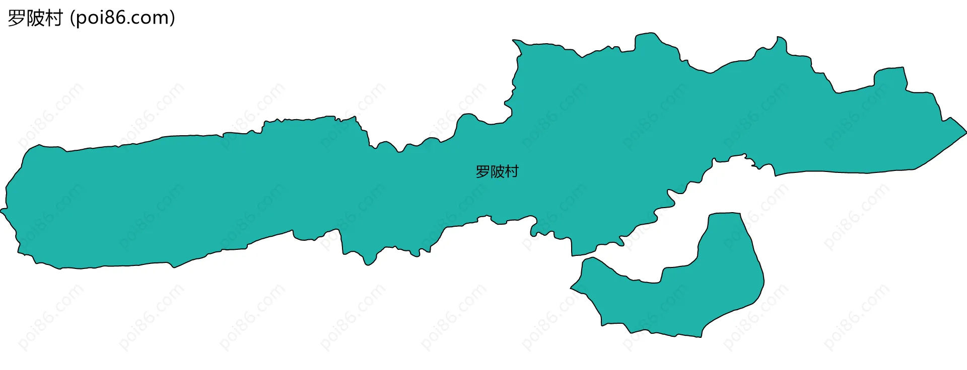 罗陂村边界地图