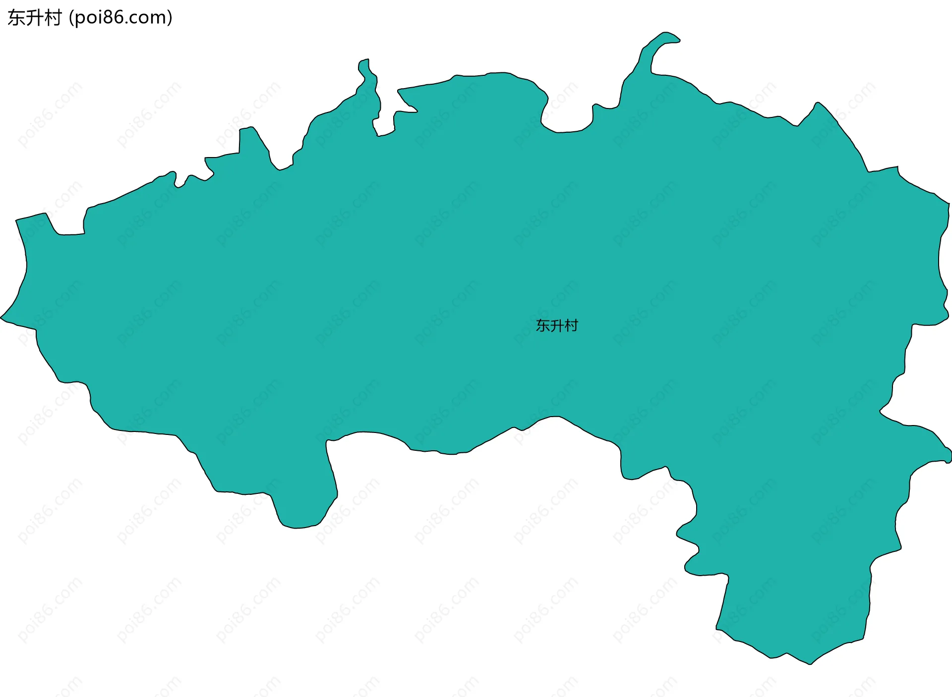 东升村边界地图