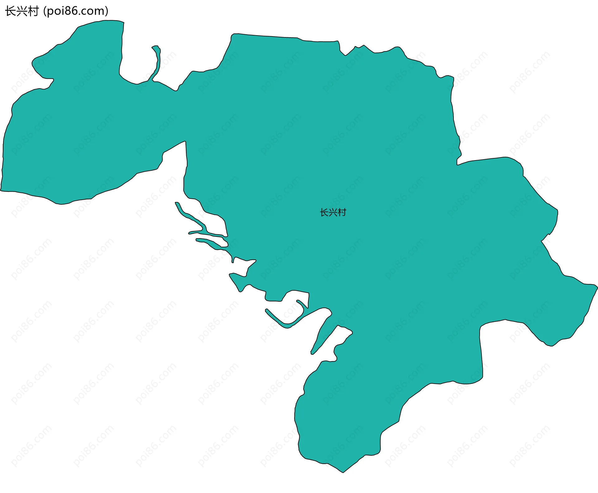 长兴村边界地图