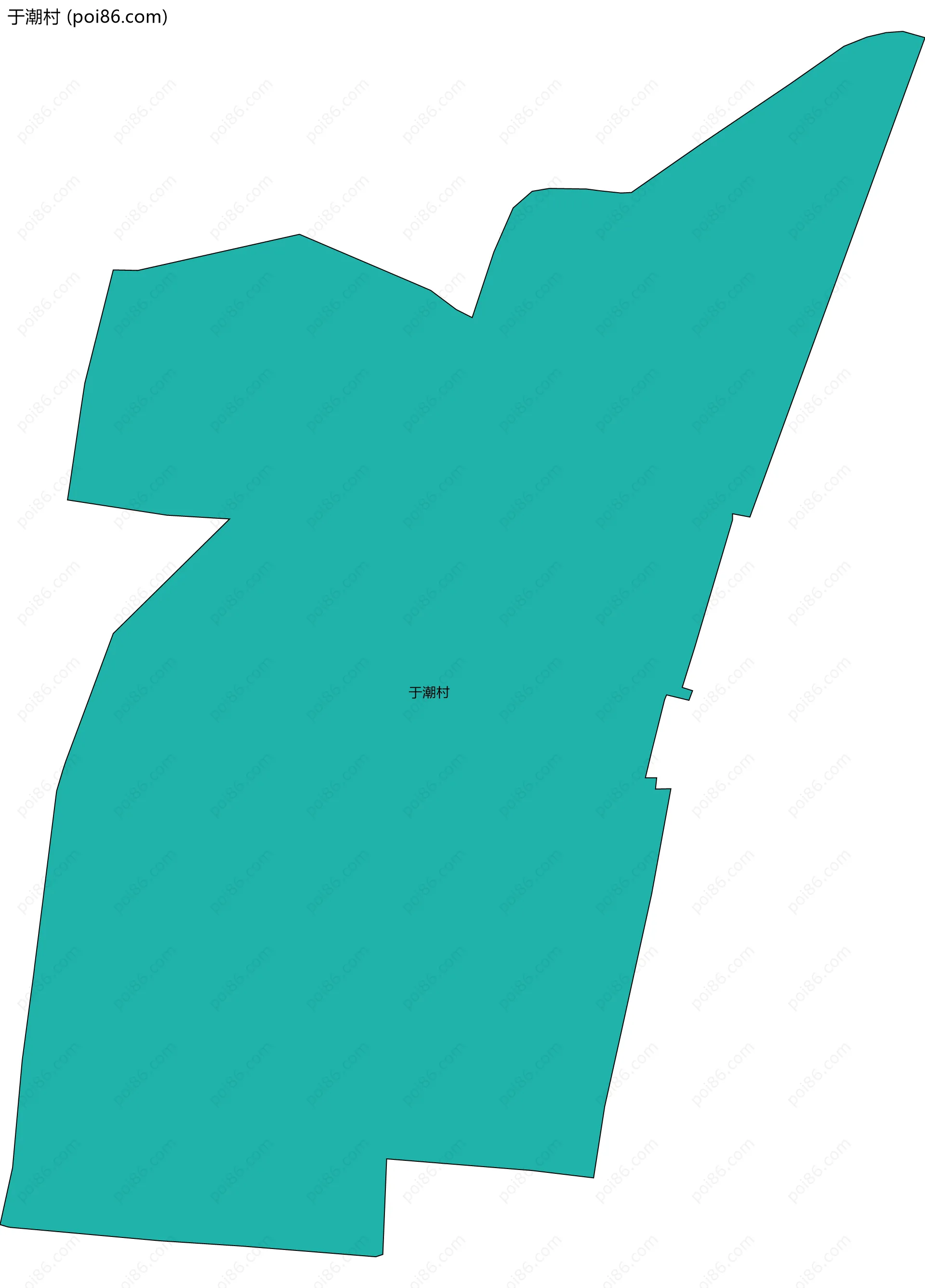 于潮村边界地图