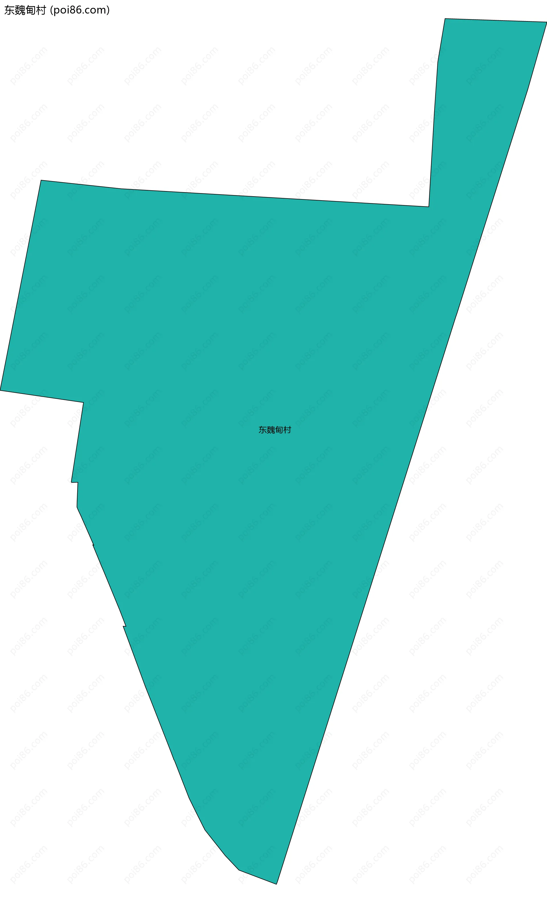 东魏甸村边界地图