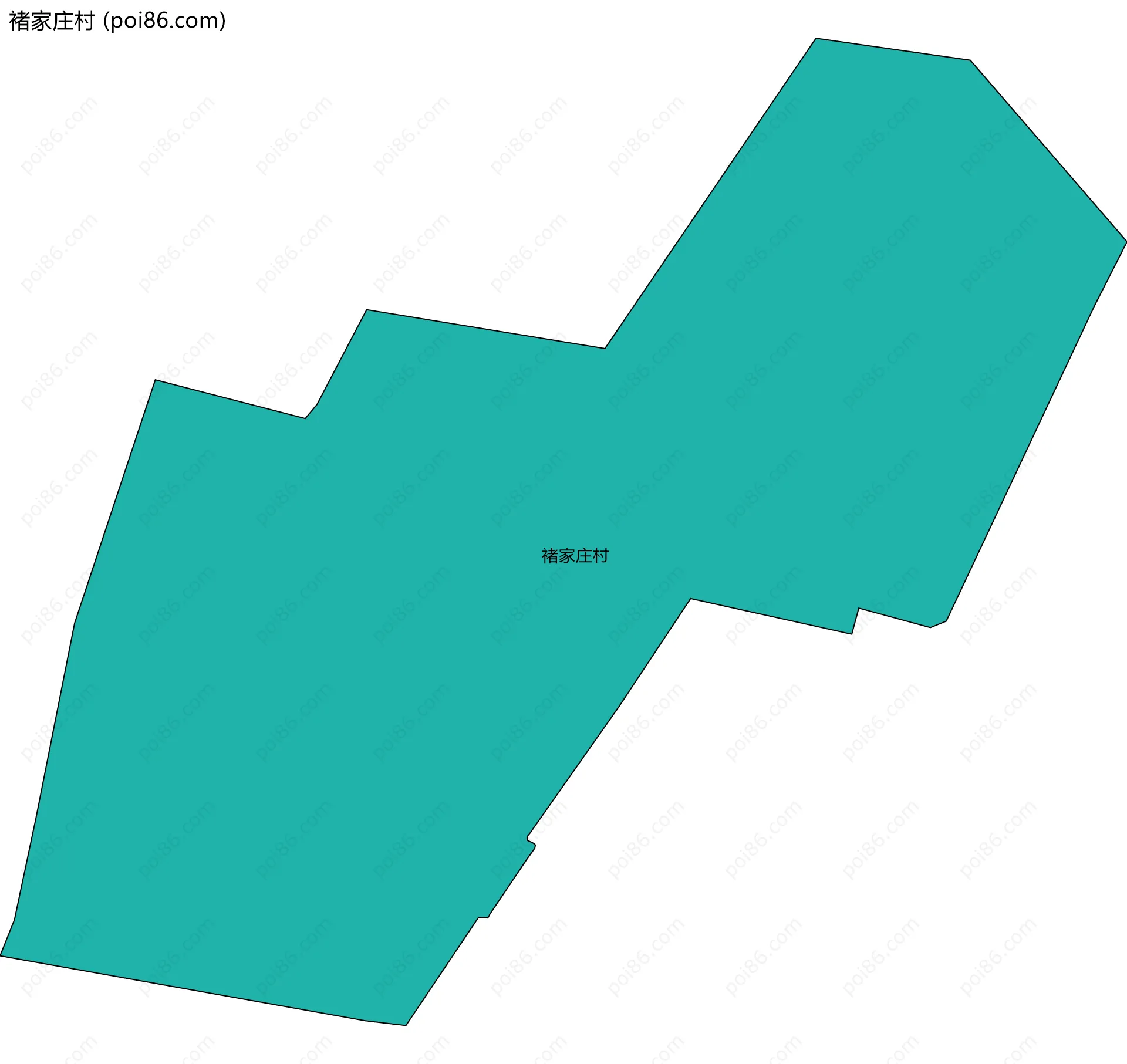 褚家庄村边界地图