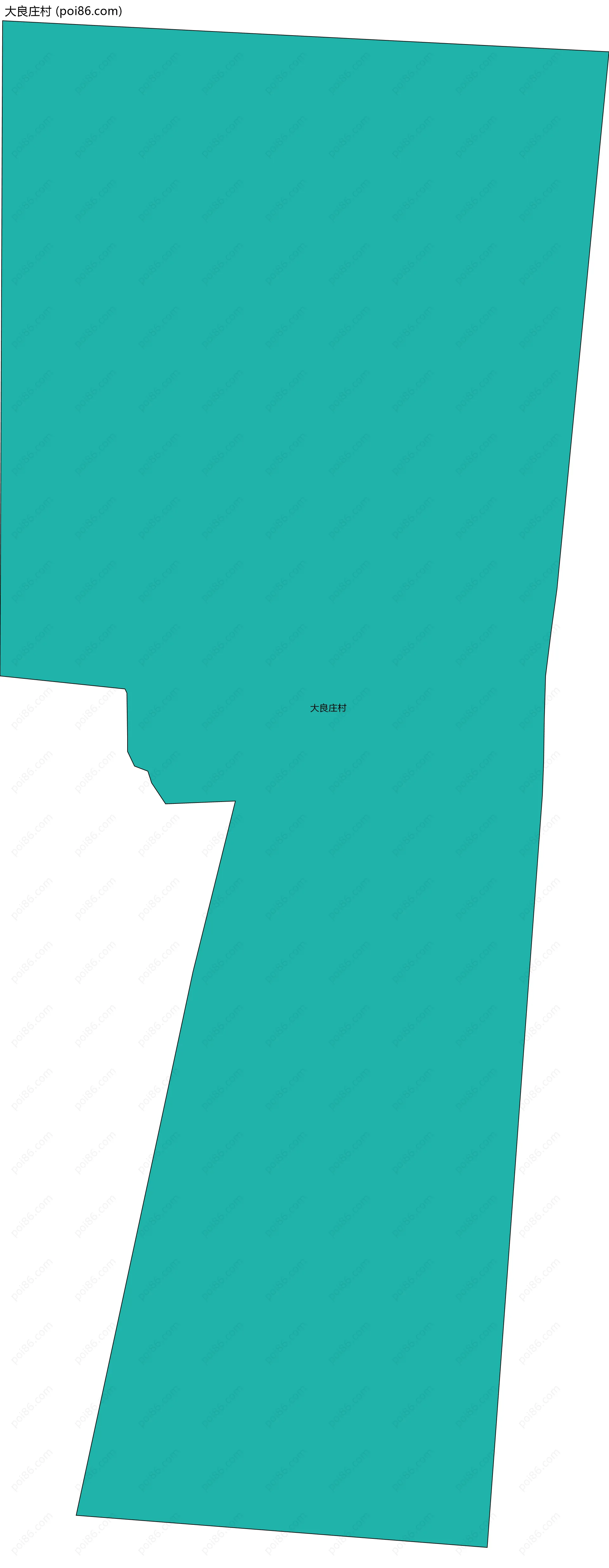 大良庄村边界地图