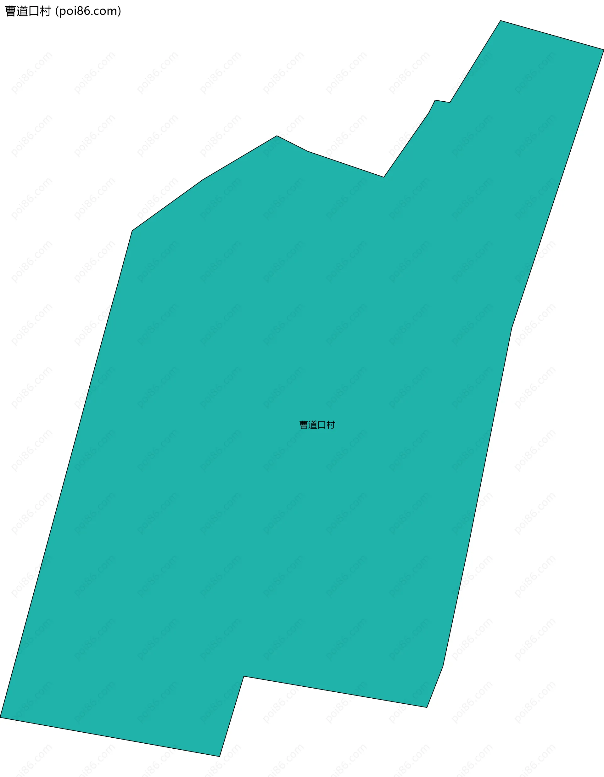 曹道口村边界地图