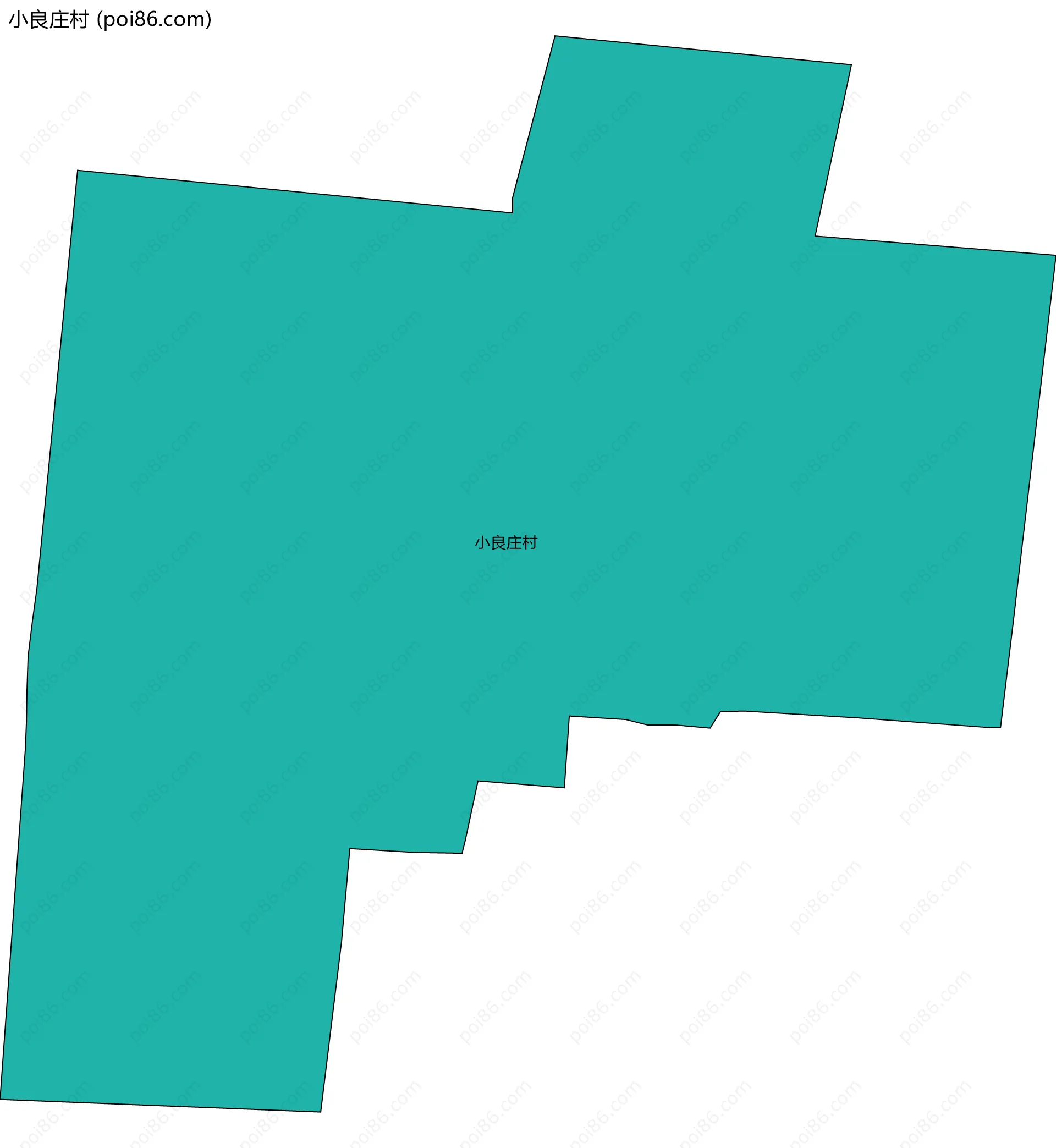 小良庄村边界地图