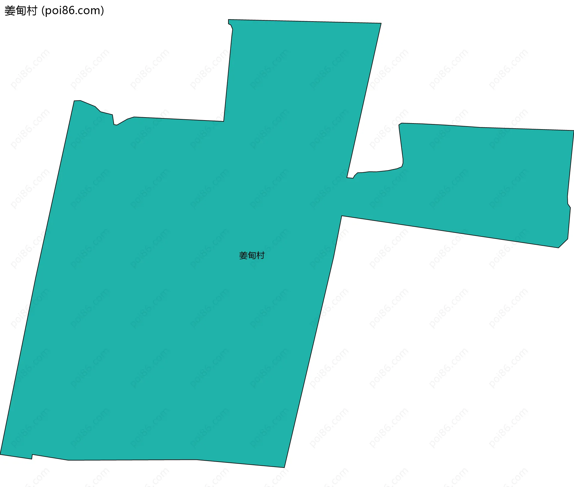 姜甸村边界地图