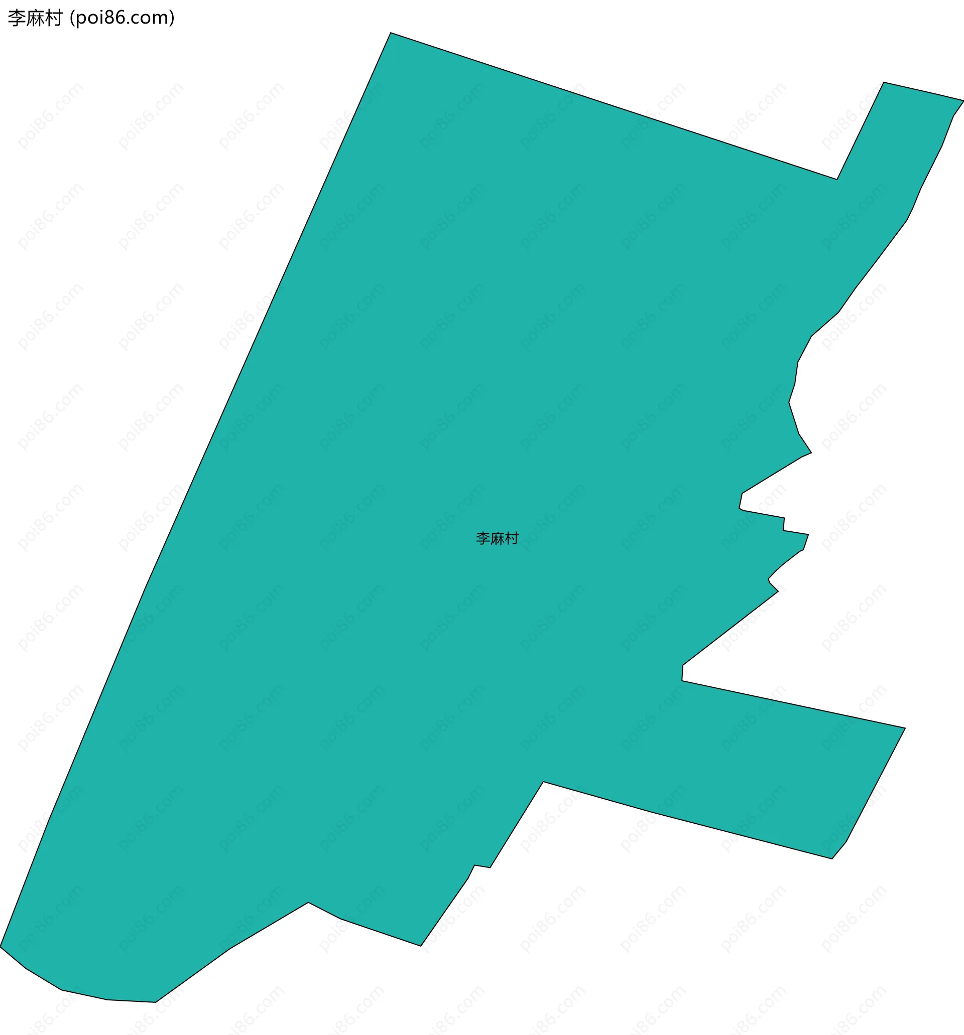 李麻村边界地图