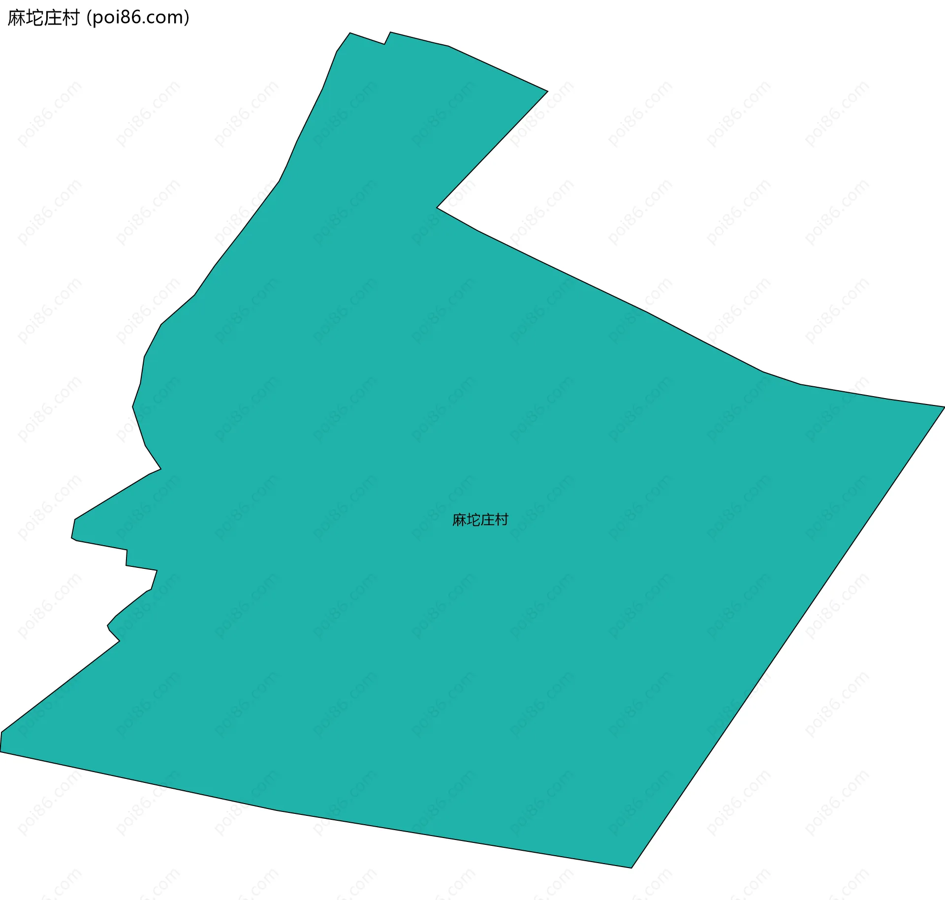 麻坨庄村边界地图