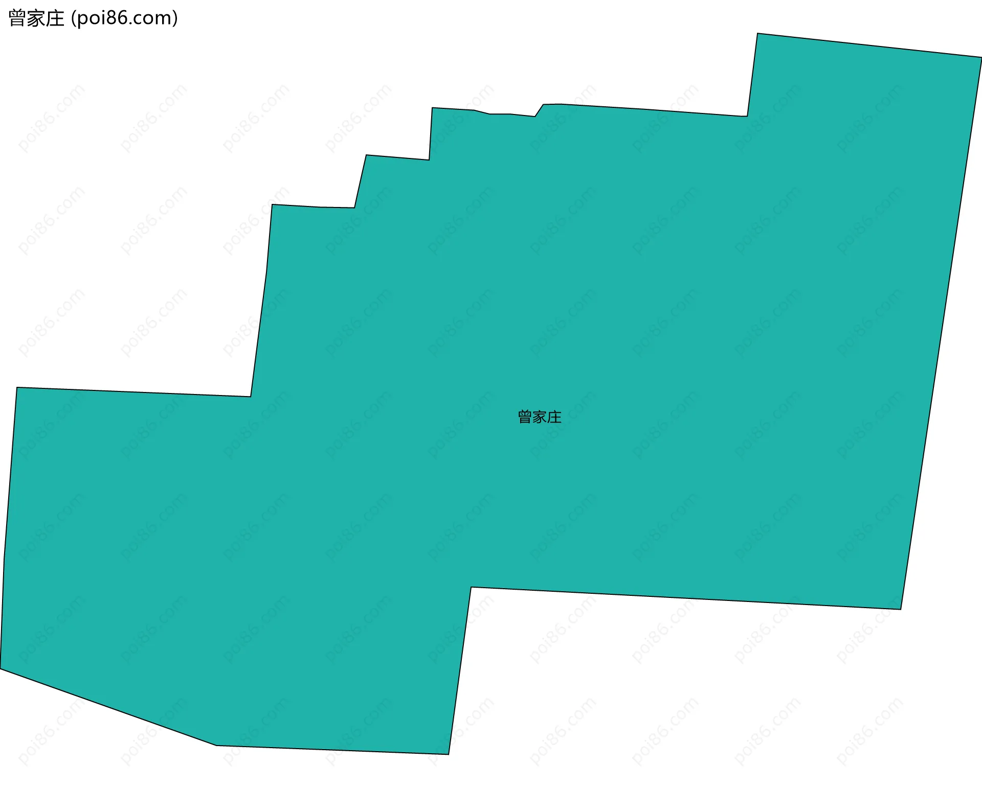 曾家庄边界地图