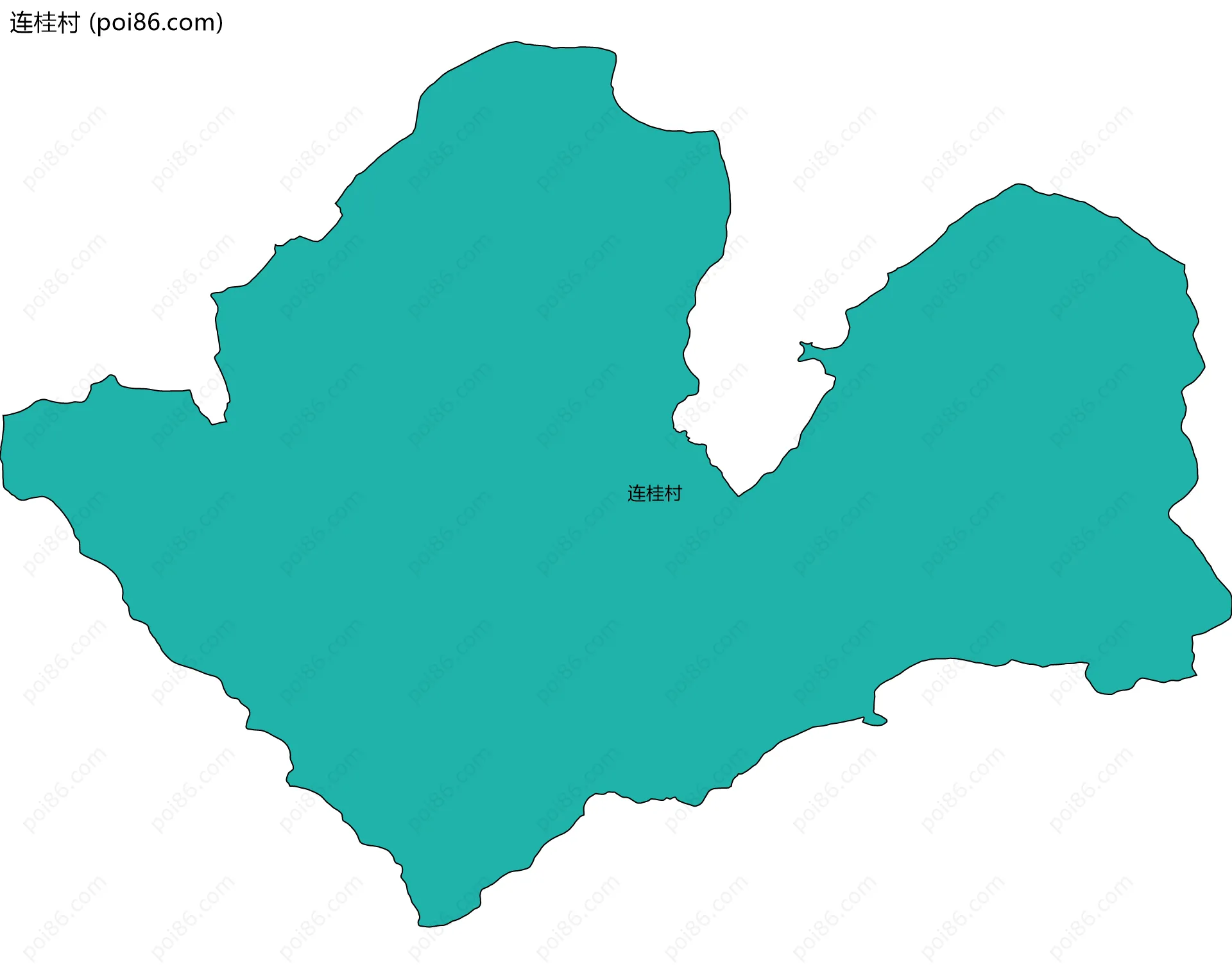 连桂村边界地图