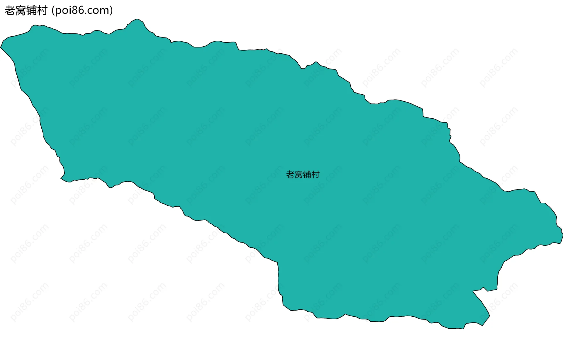 老窝铺村边界地图