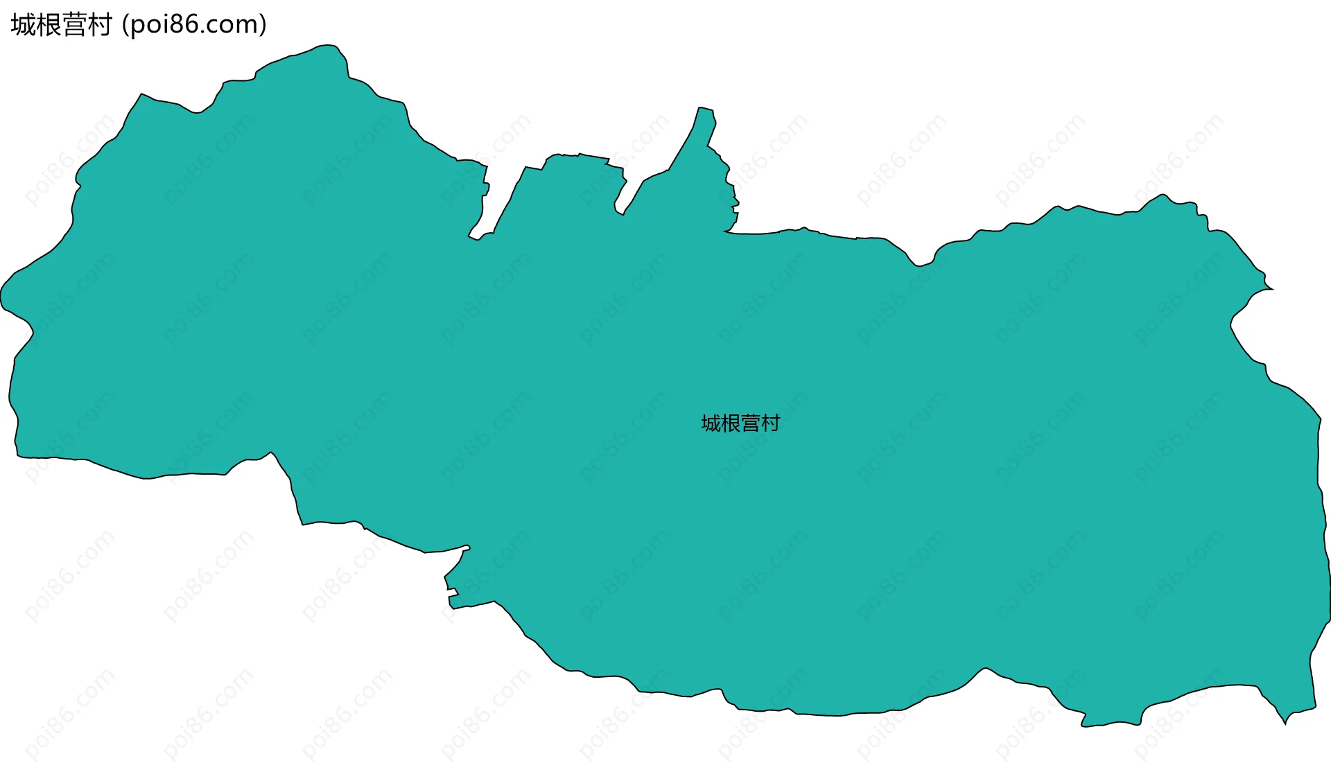 城根营村边界地图
