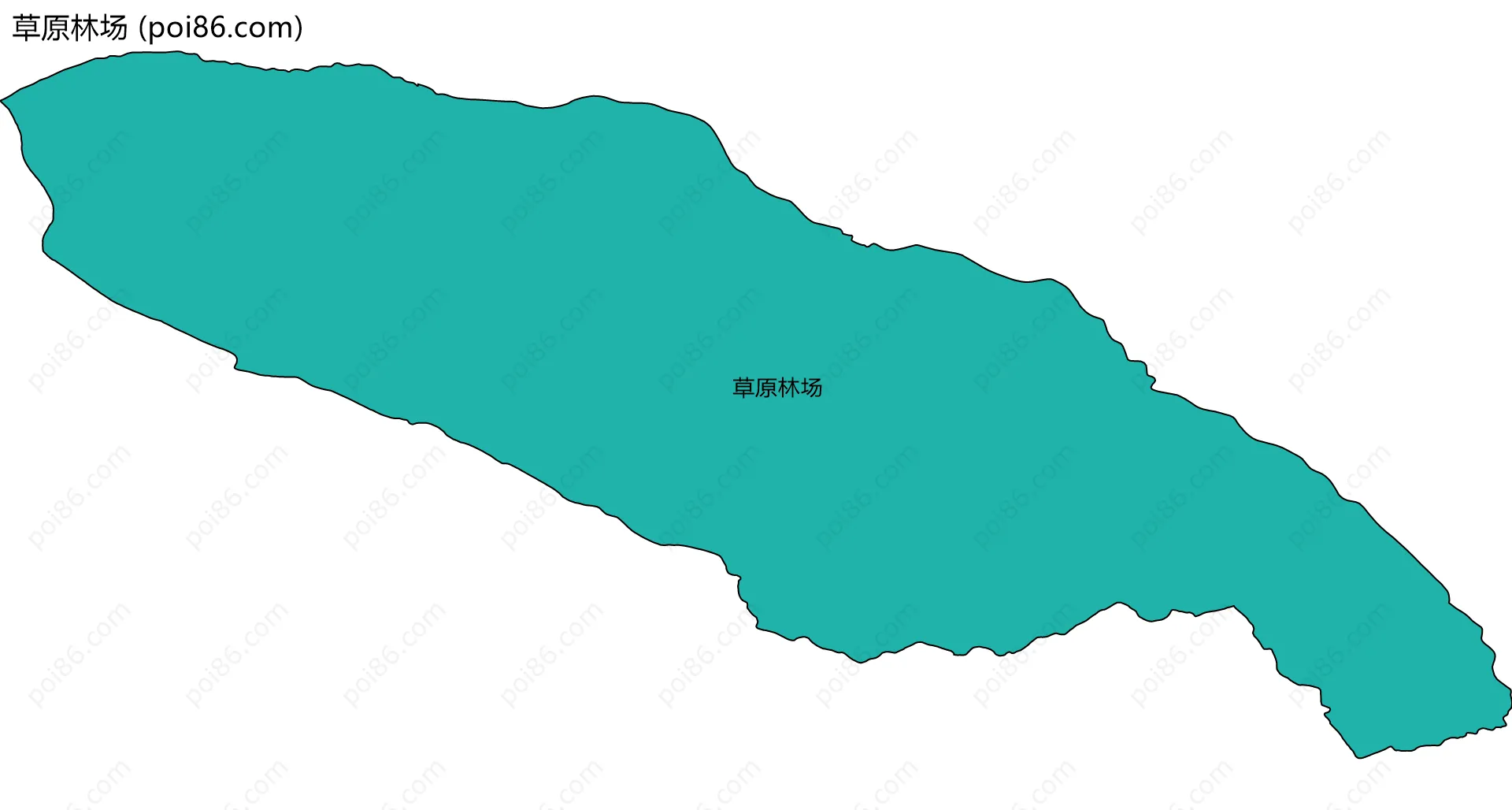 草原林场边界地图