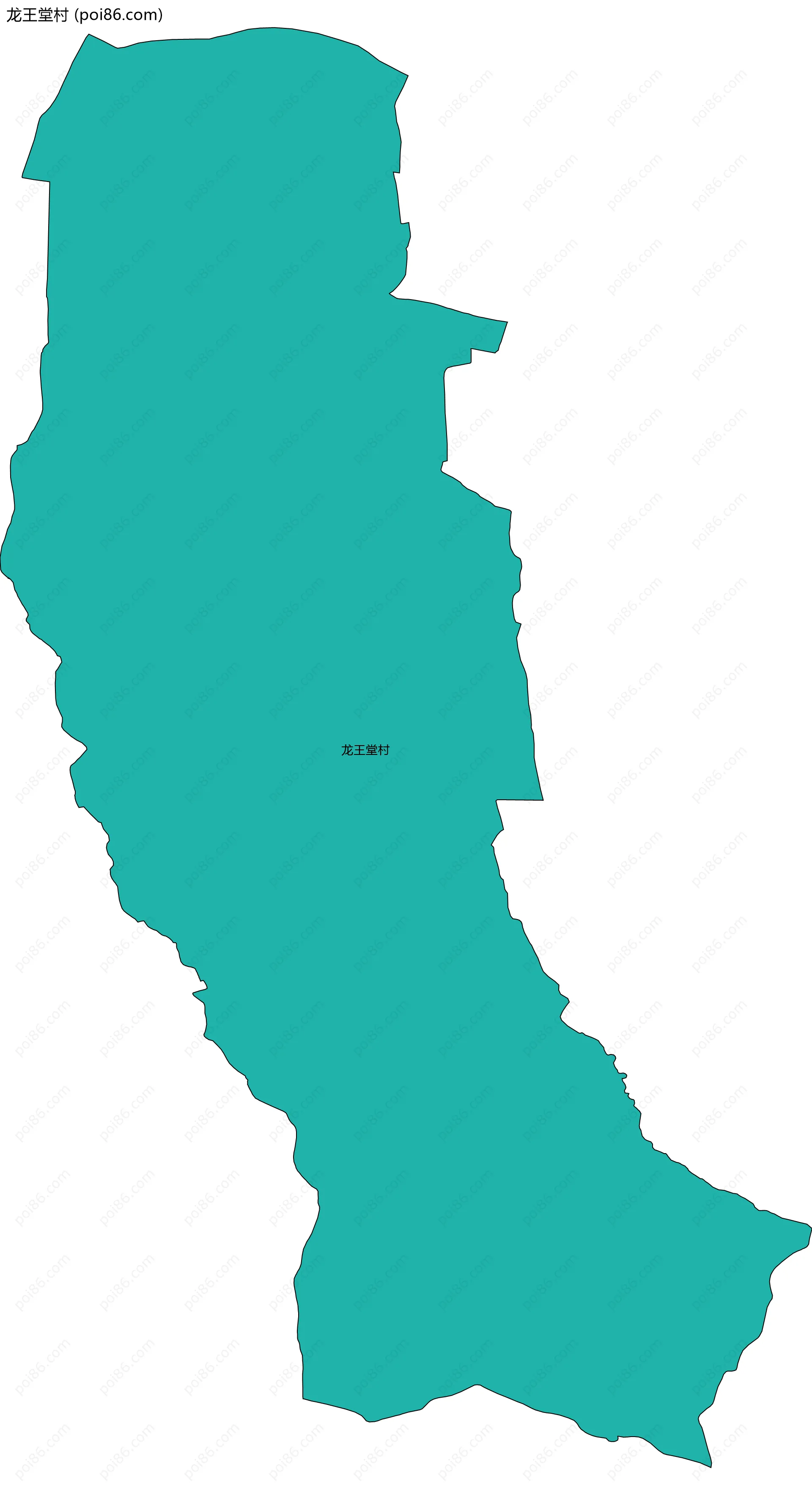 龙王堂村边界地图