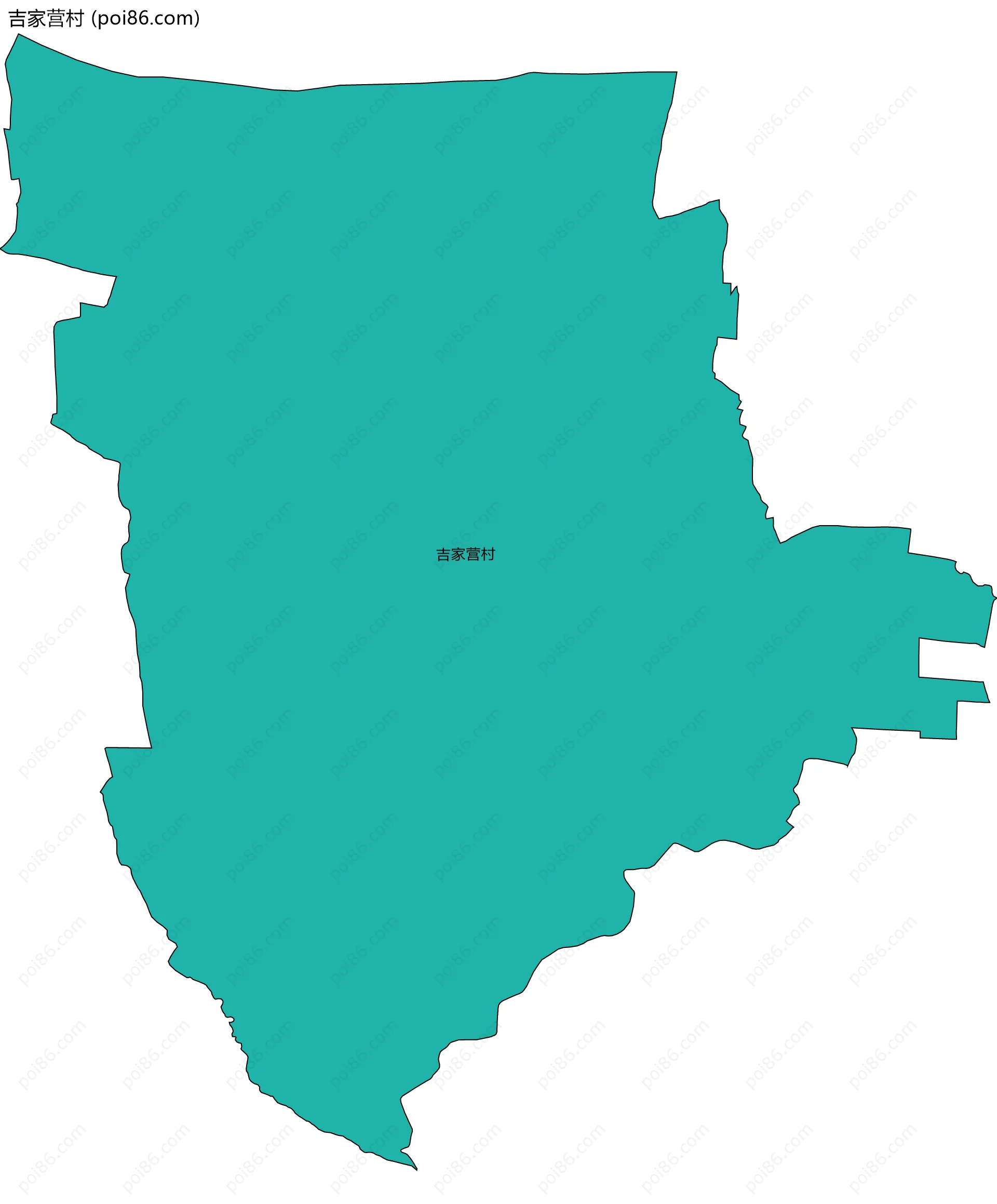吉家营村边界地图