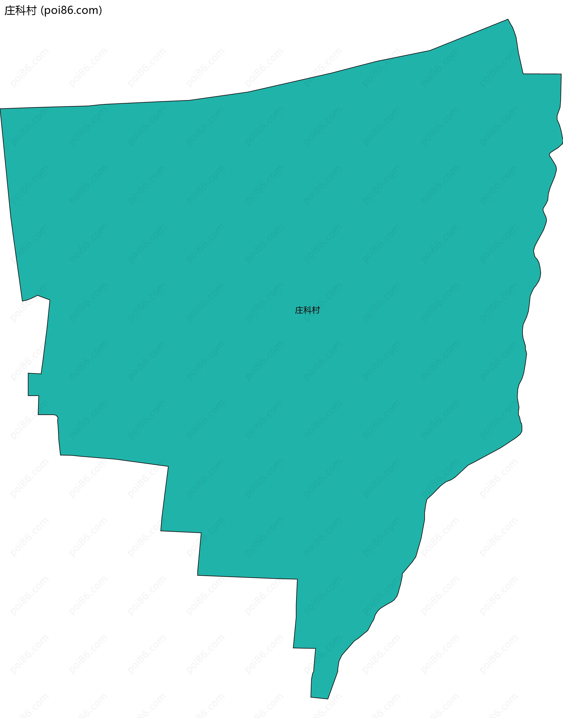 庄科村边界地图