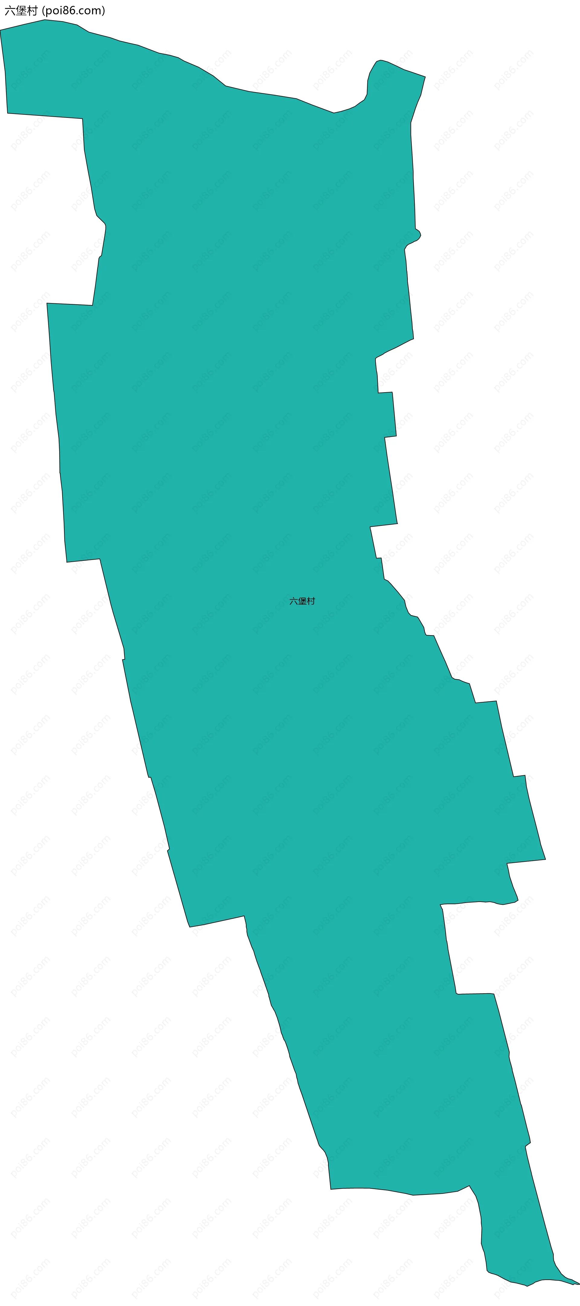 六堡村边界地图