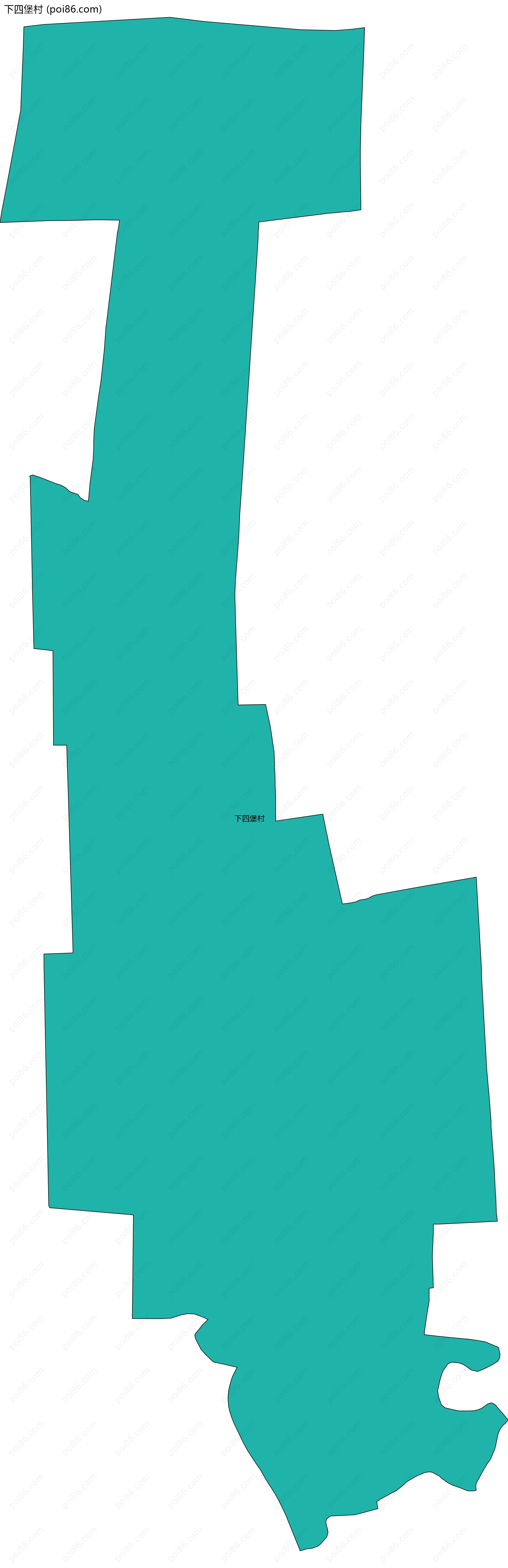 下四堡村边界地图