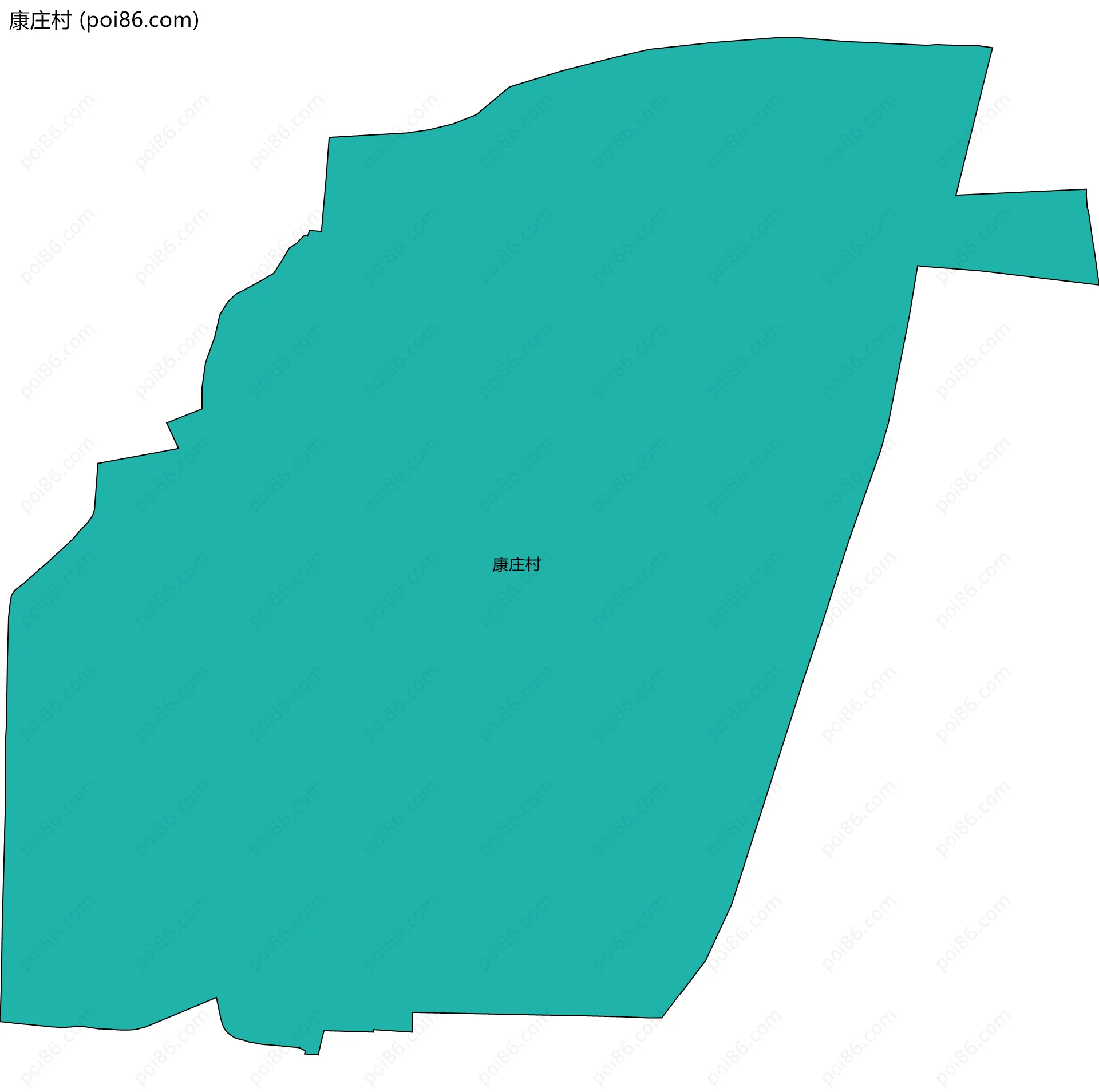 康庄村边界地图