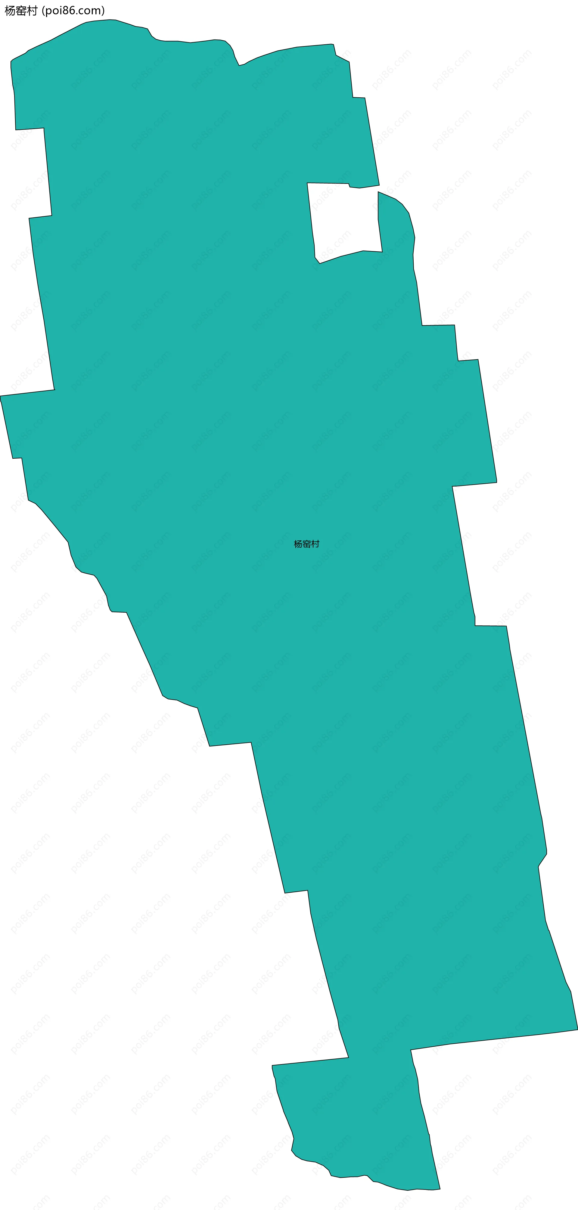 杨窑村边界地图