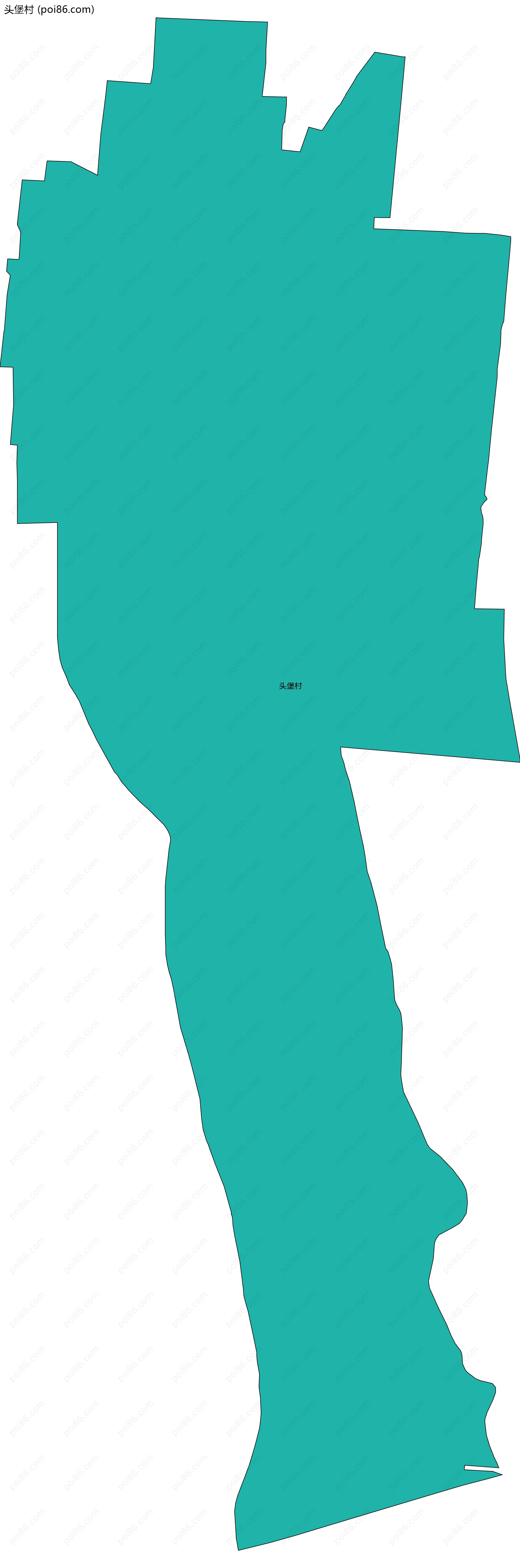 头堡村边界地图