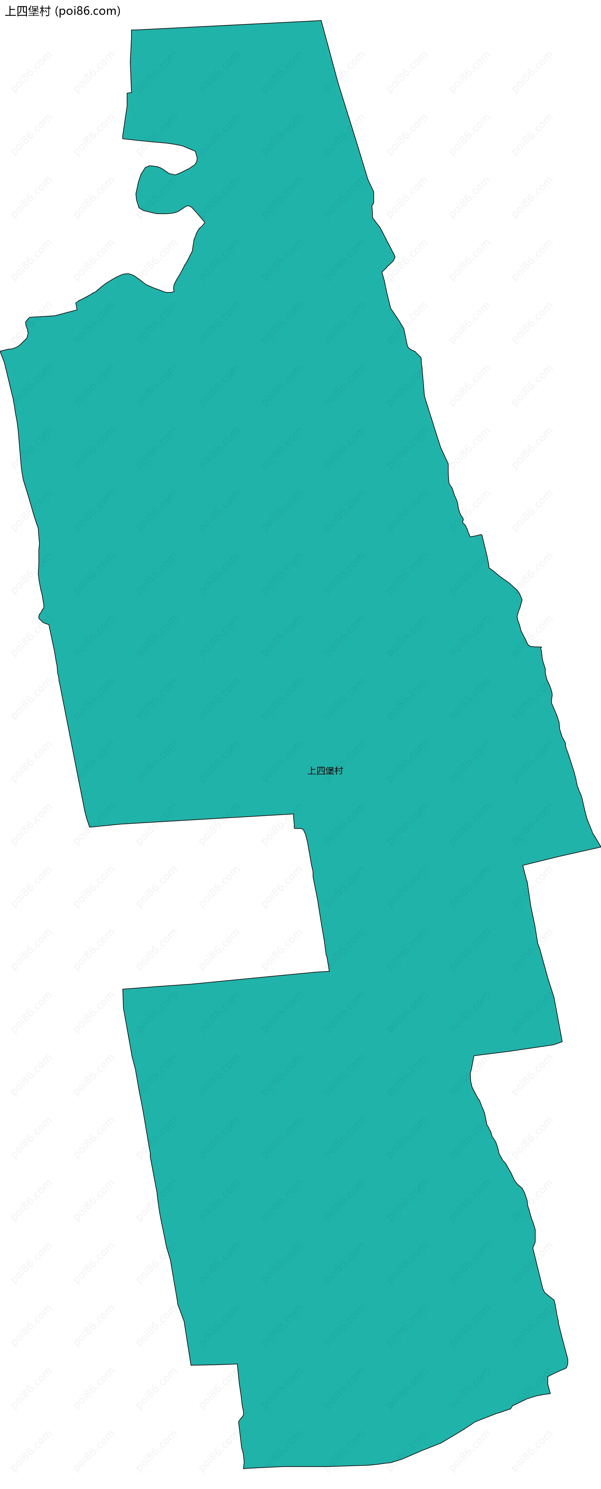 上四堡村边界地图