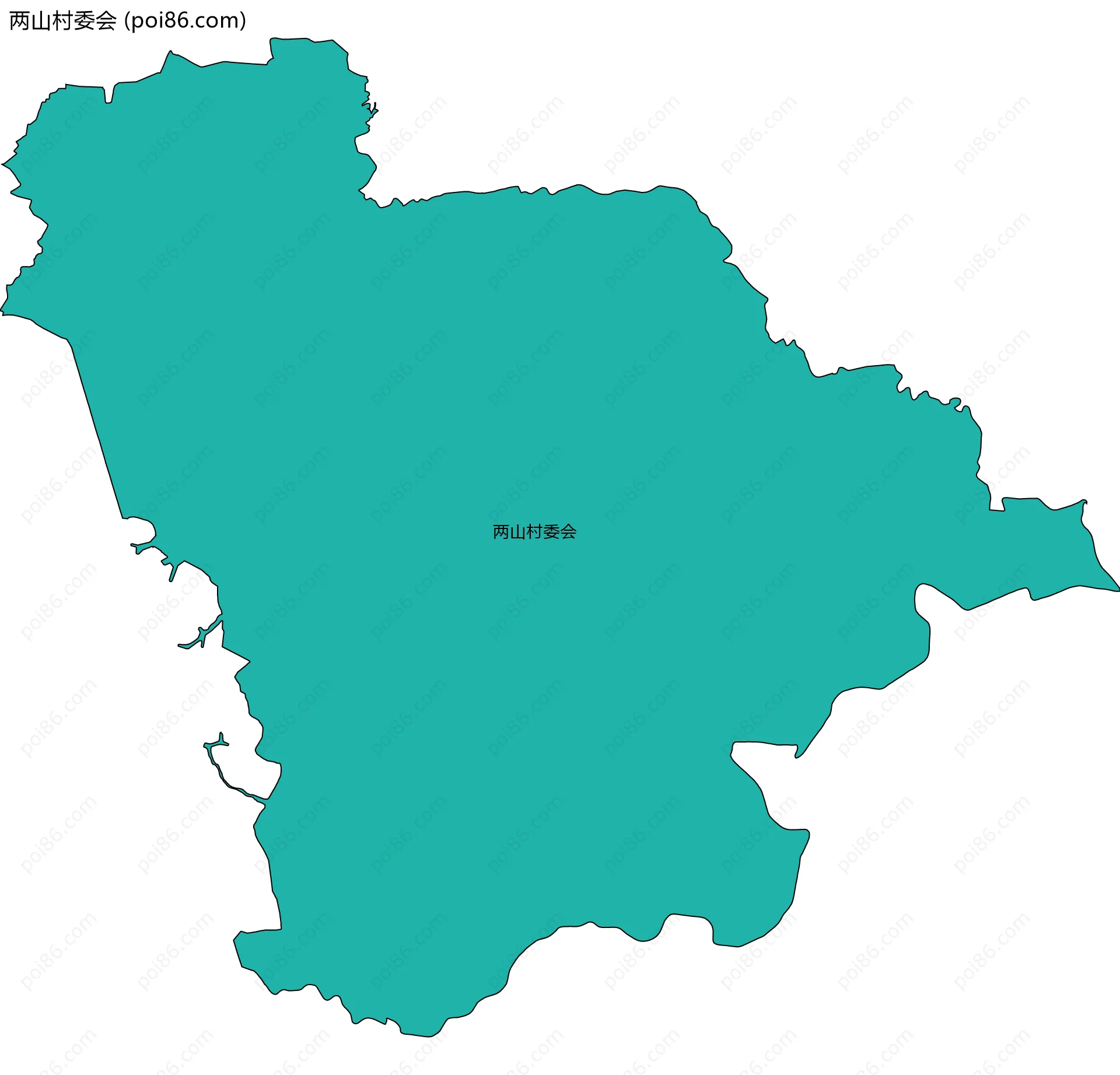 两山村委会边界地图