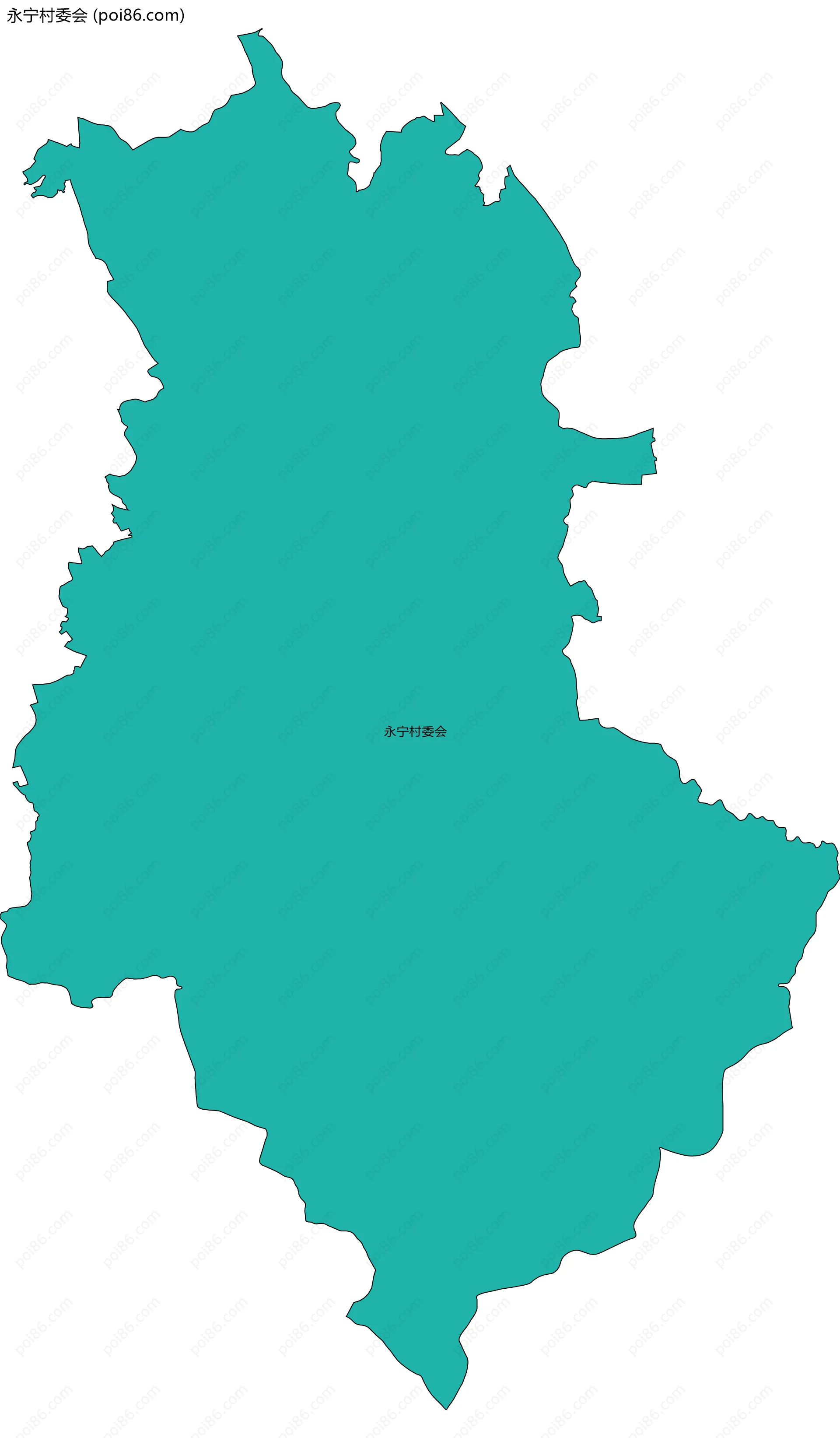 永宁村委会边界地图