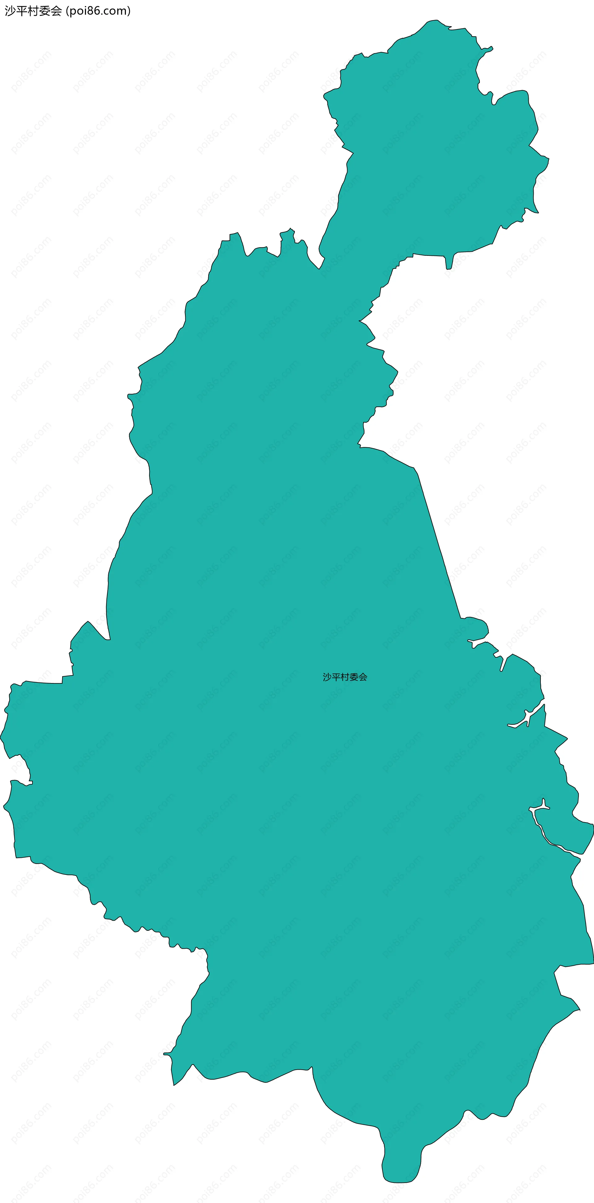 沙平村委会边界地图