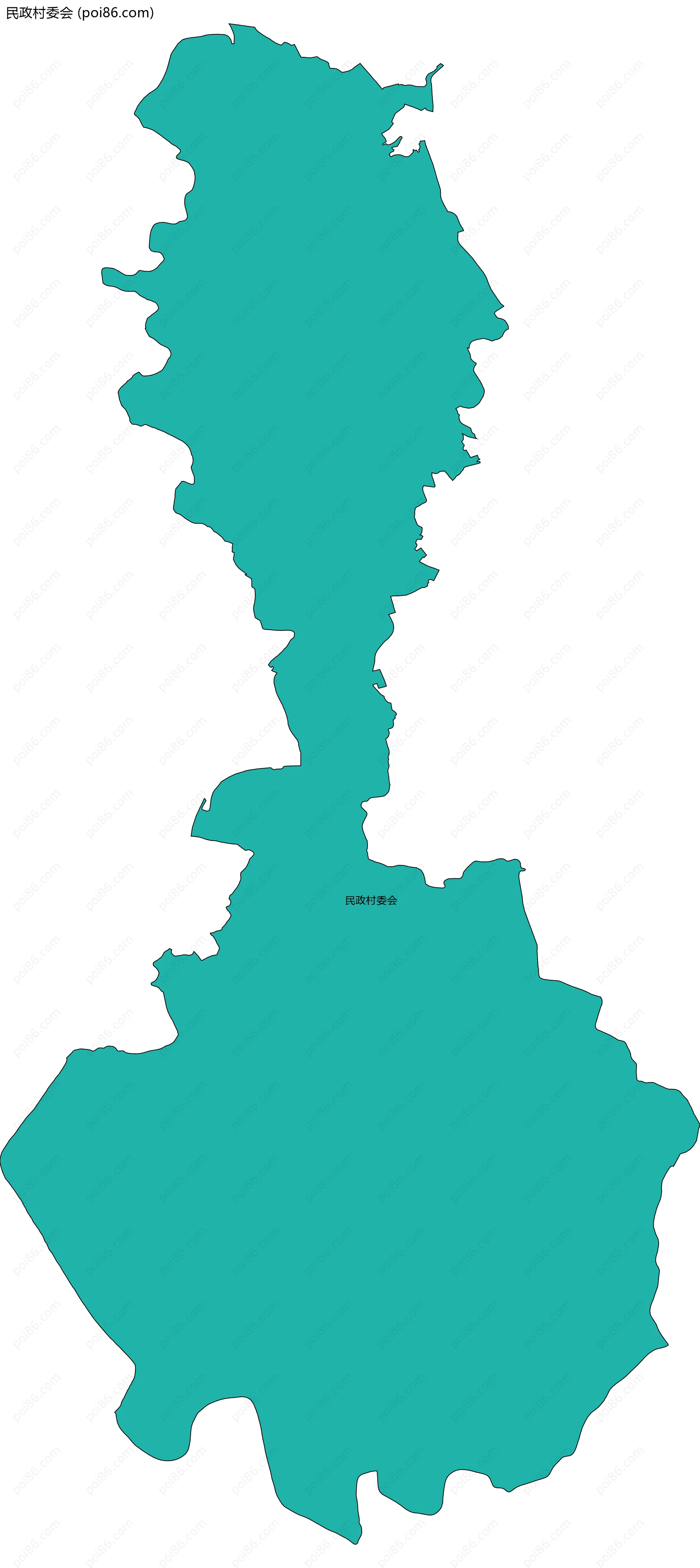 民政村委会边界地图