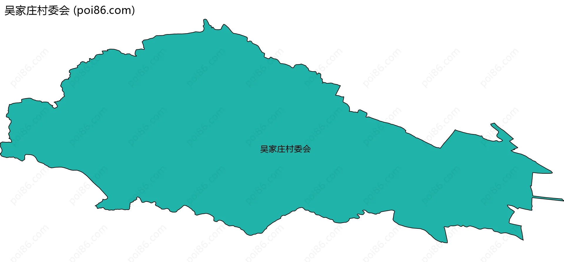 吴家庄村委会边界地图