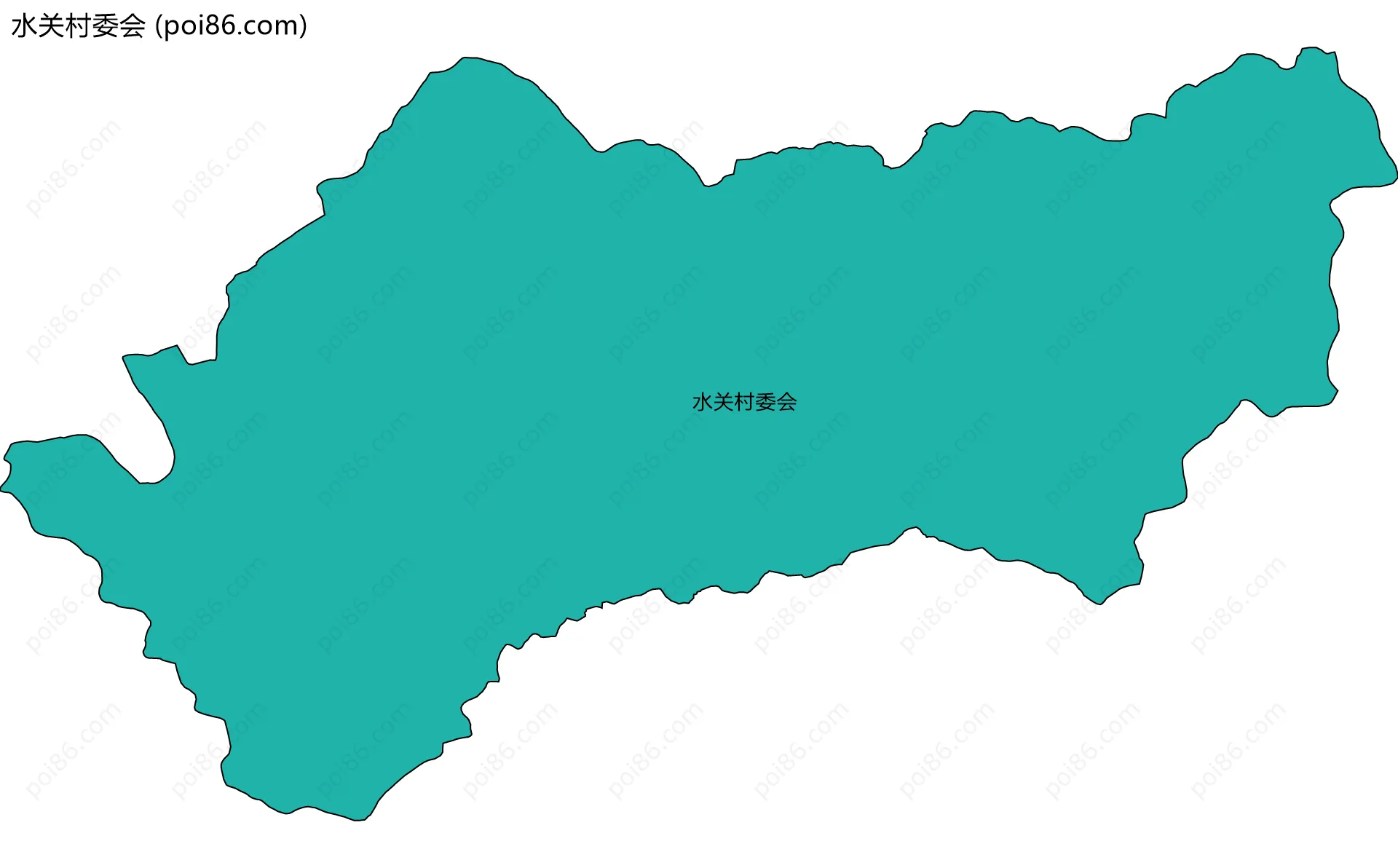 水关村委会边界地图