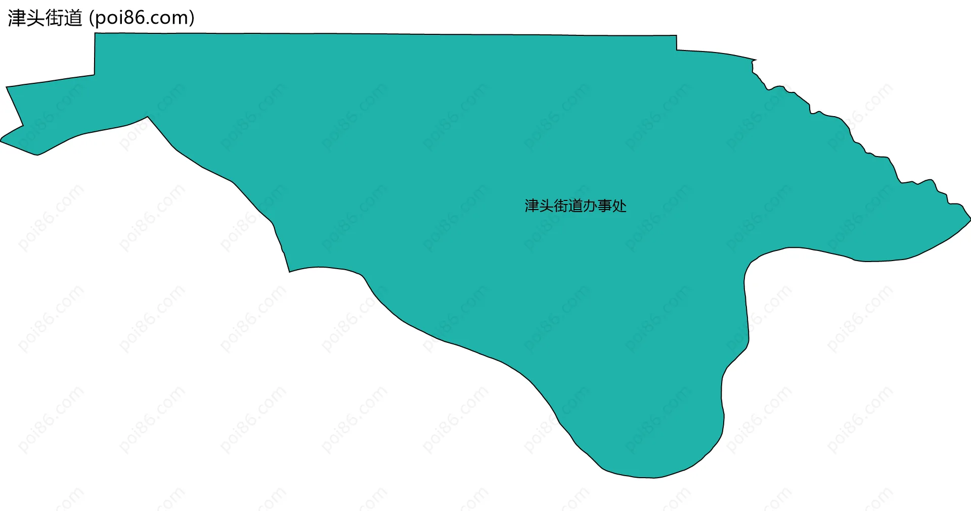 津头街道边界地图(五级行政区划)