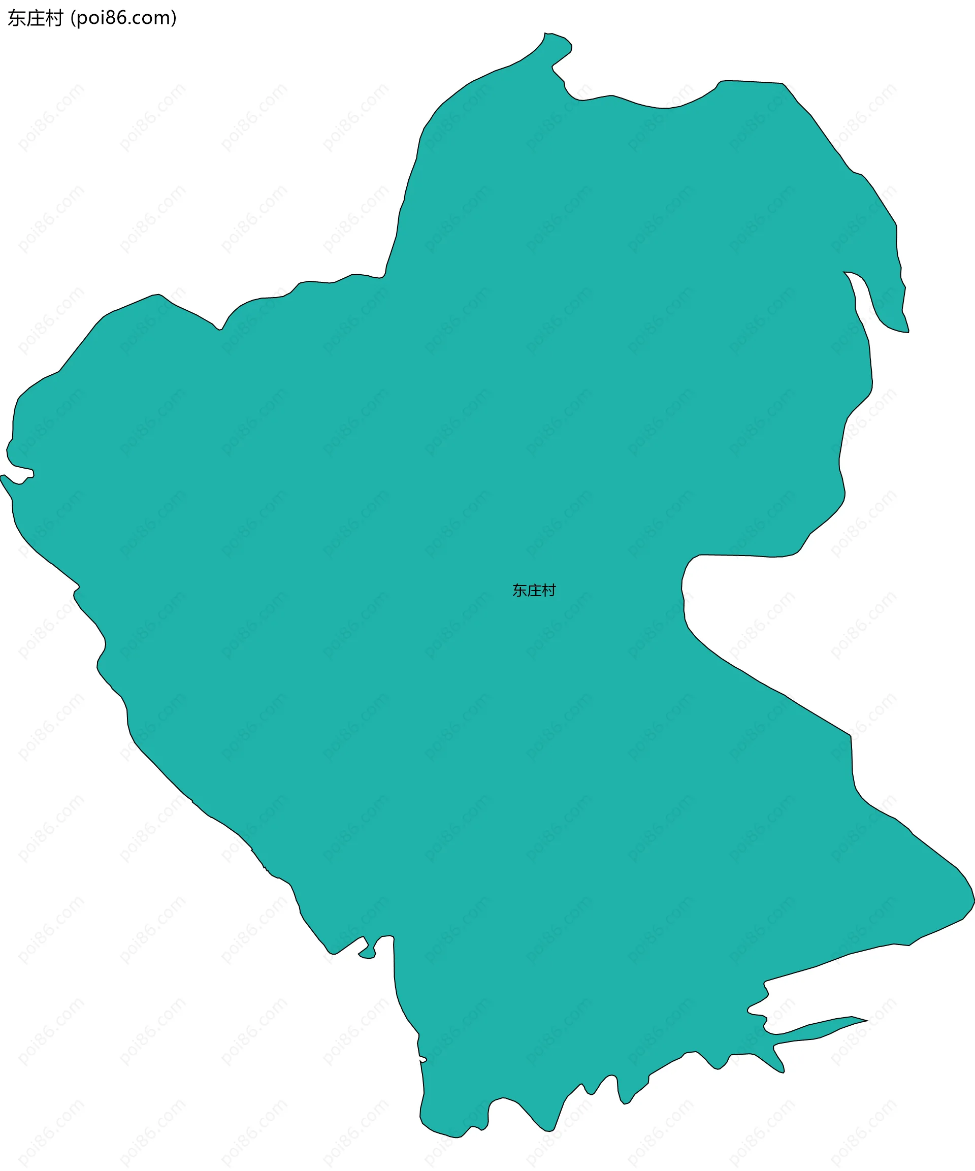 东庄村边界地图