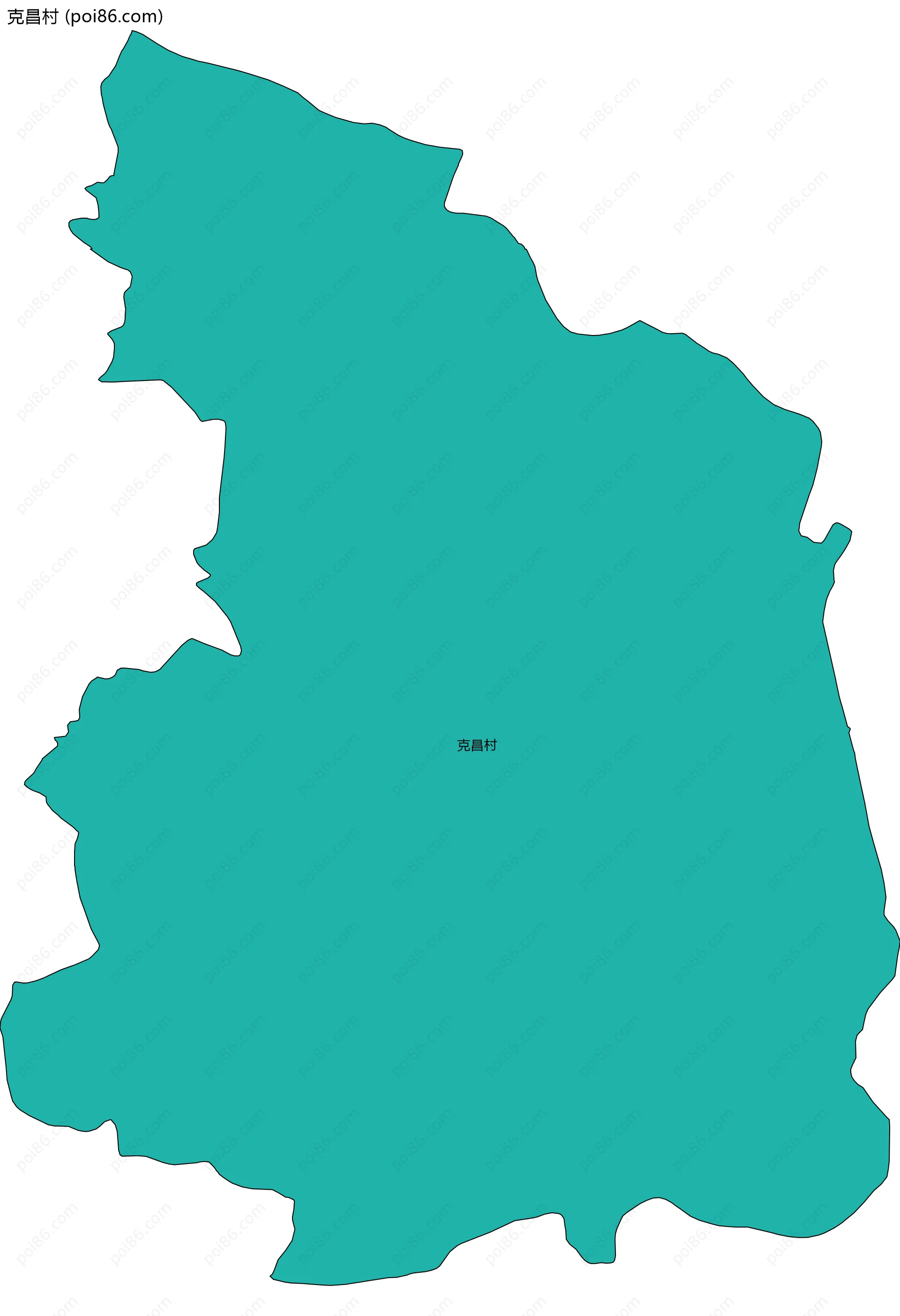 克昌村边界地图