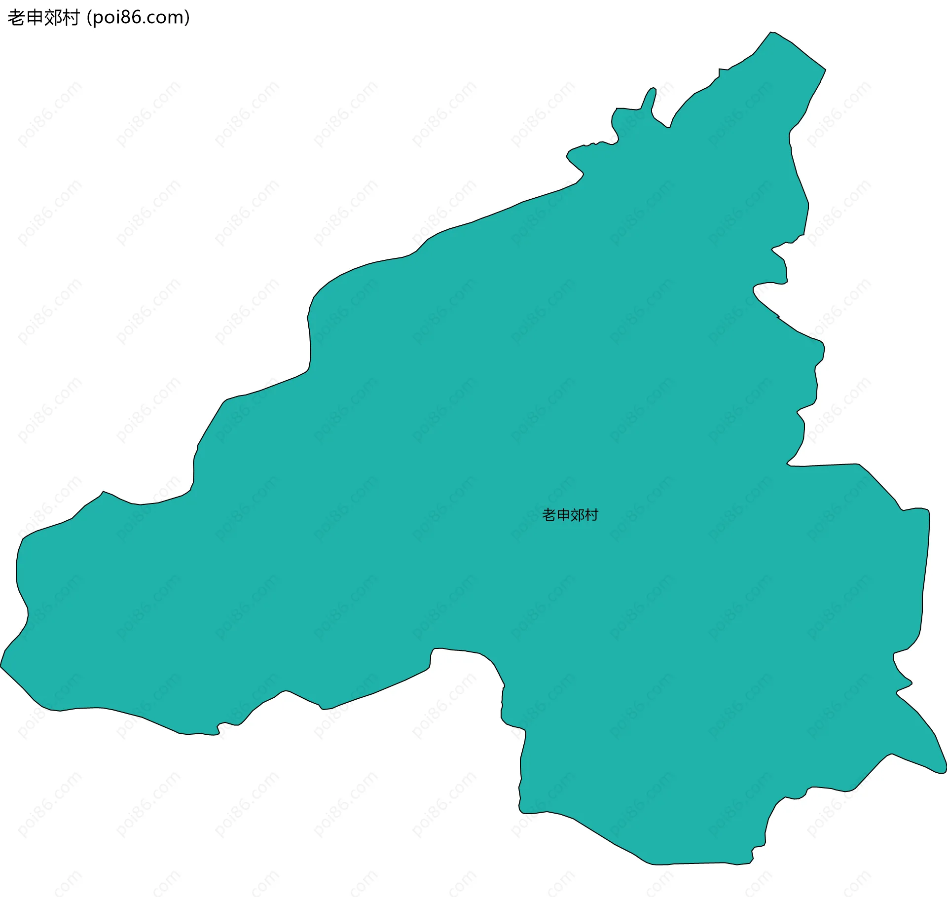 老申郊村边界地图