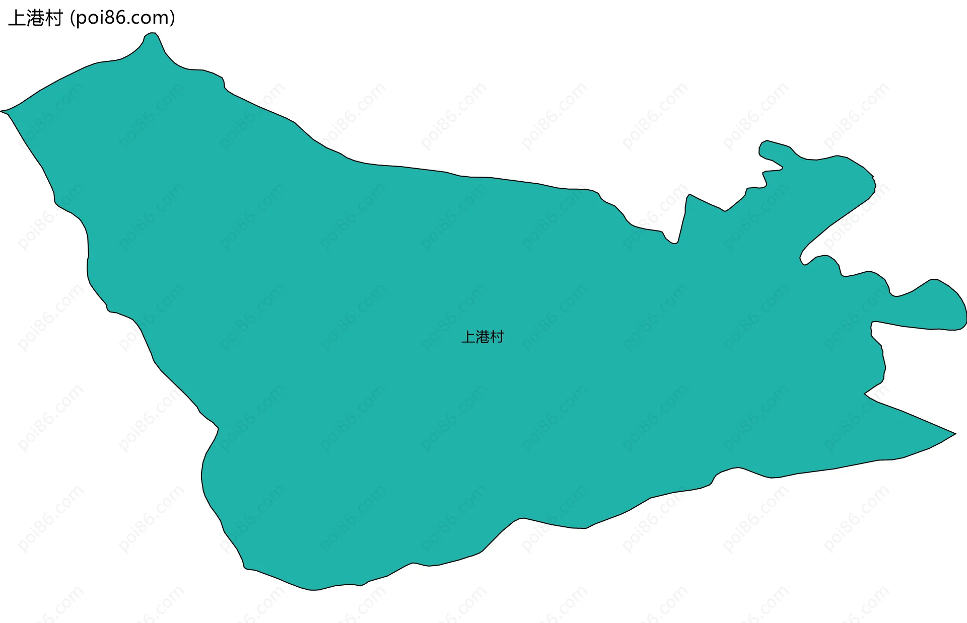 上港村边界地图