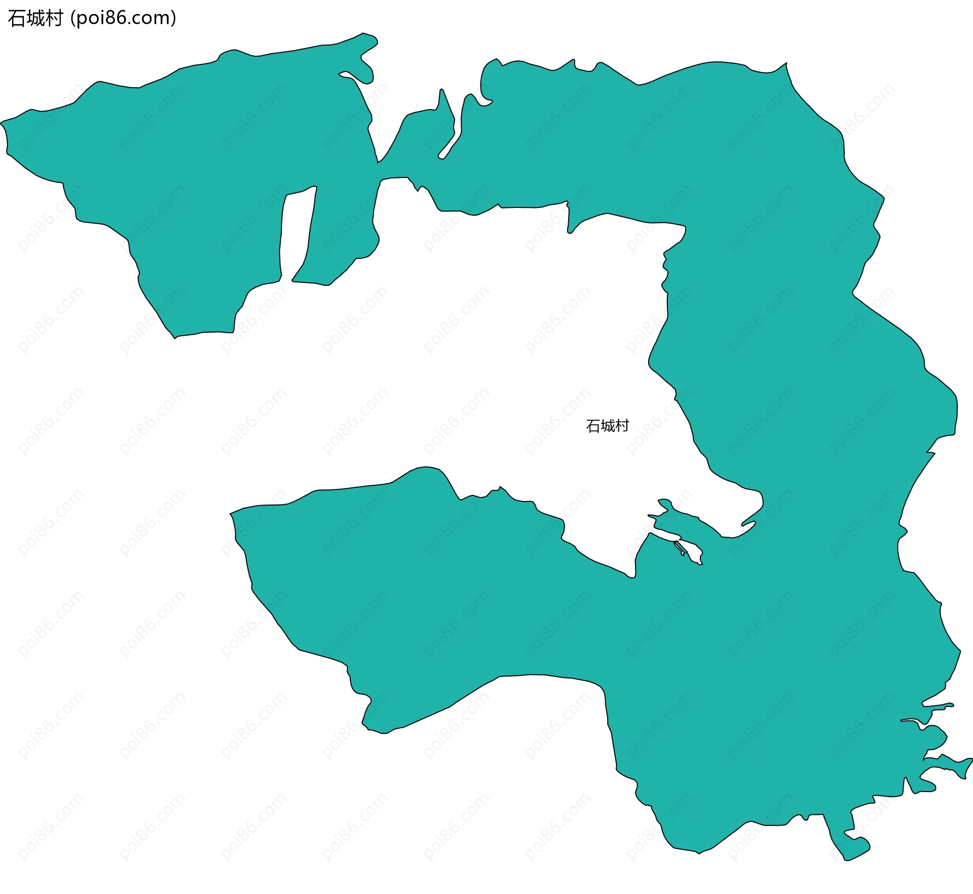 石城村边界地图