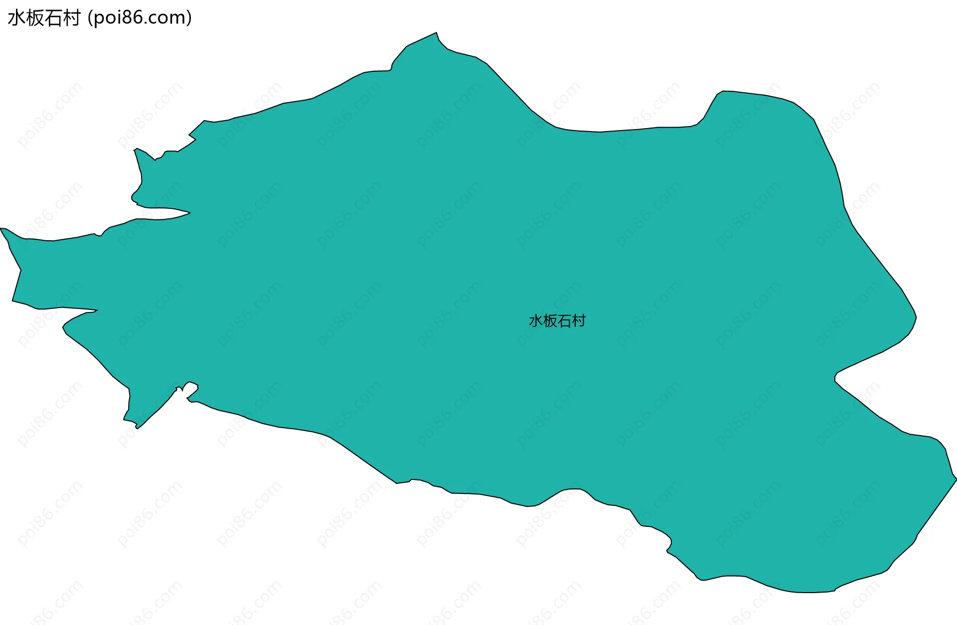 水板石村边界地图