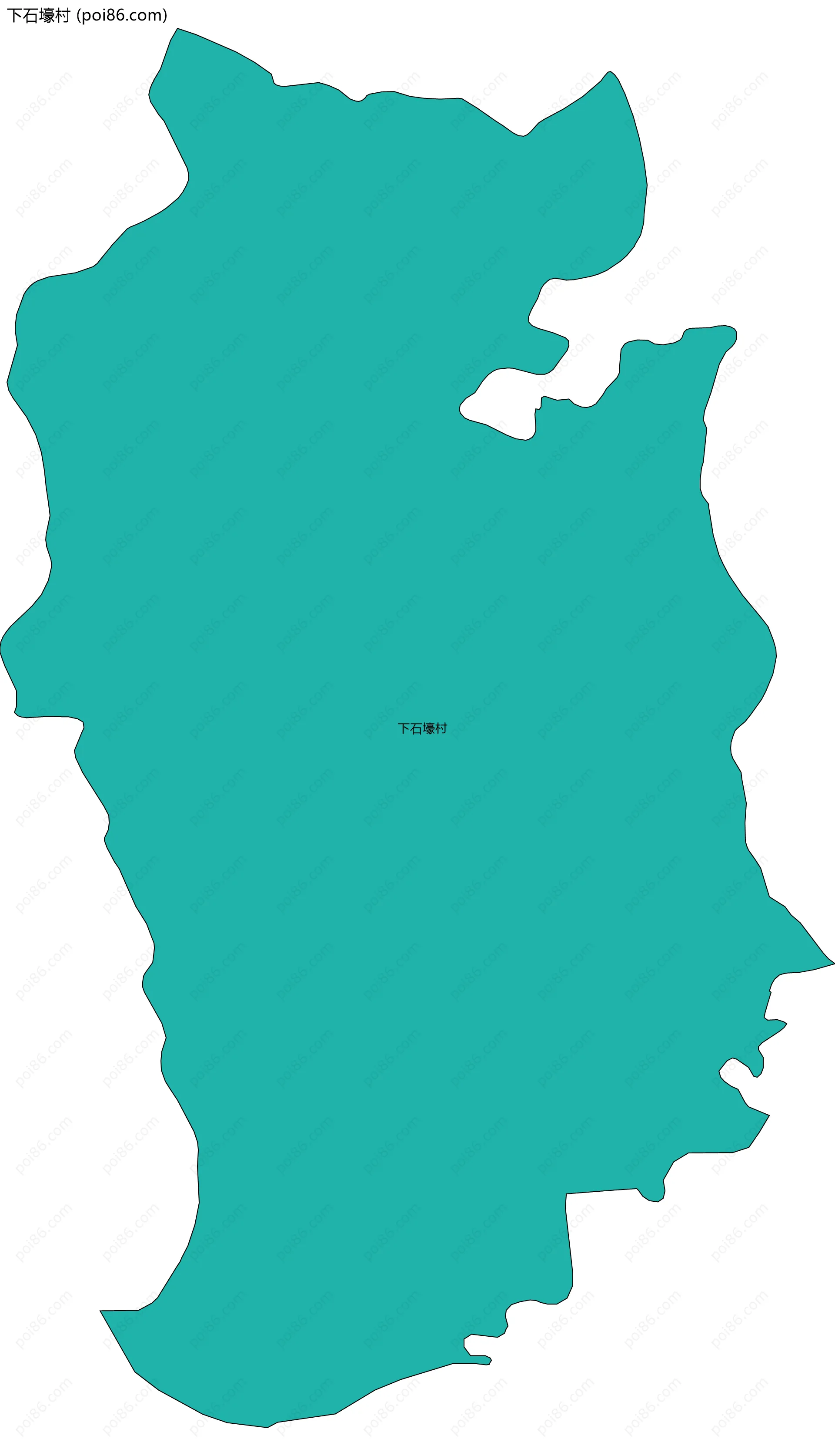 下石壕村边界地图