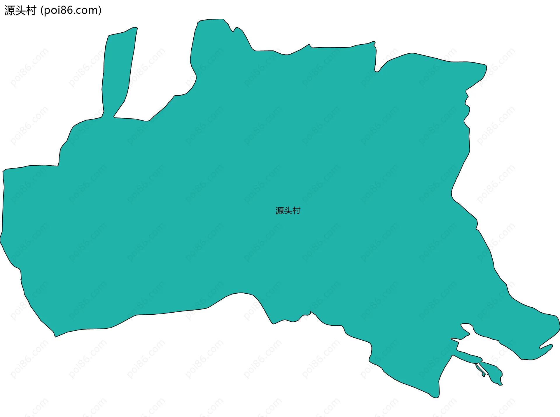 源头村边界地图