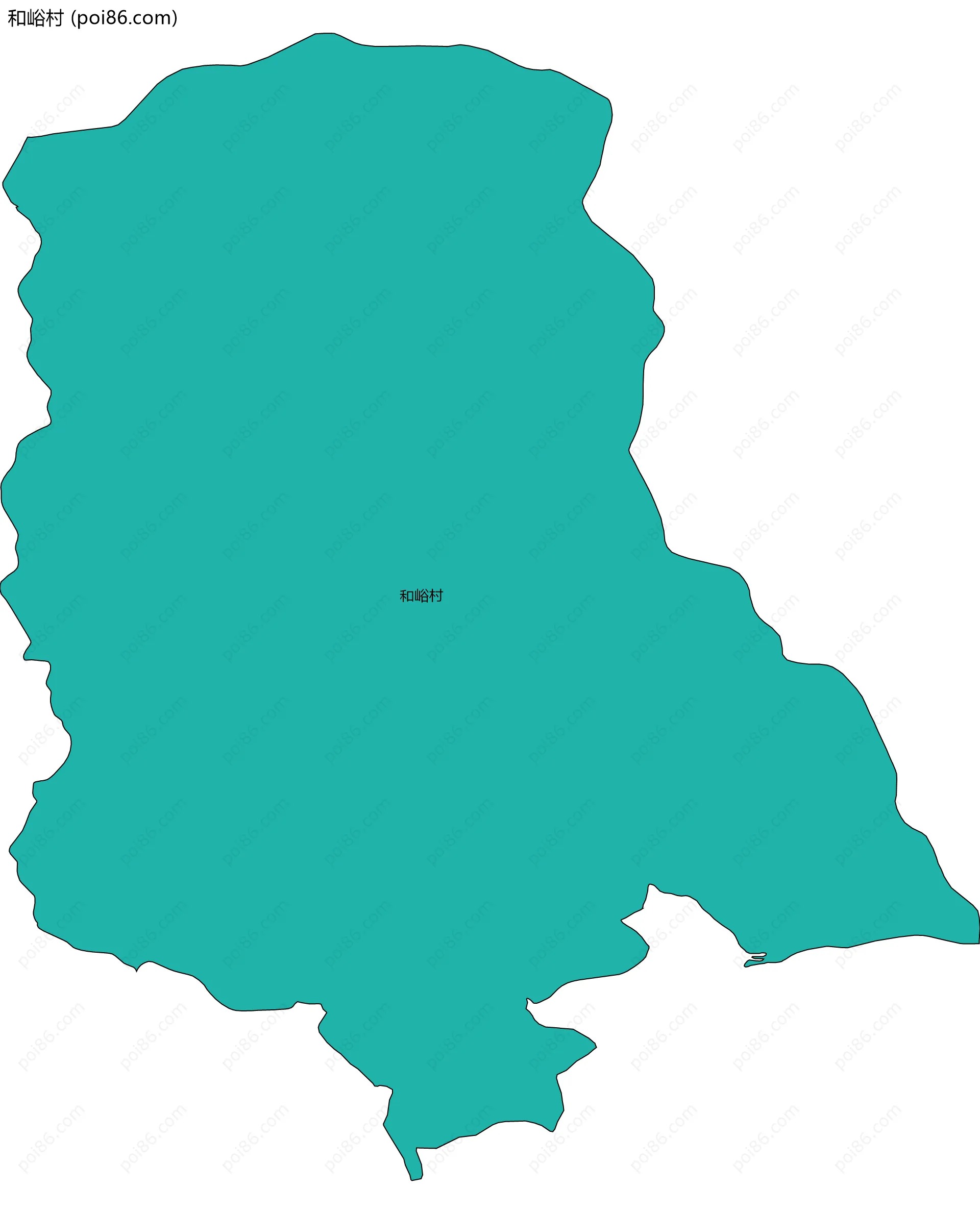 和峪村边界地图