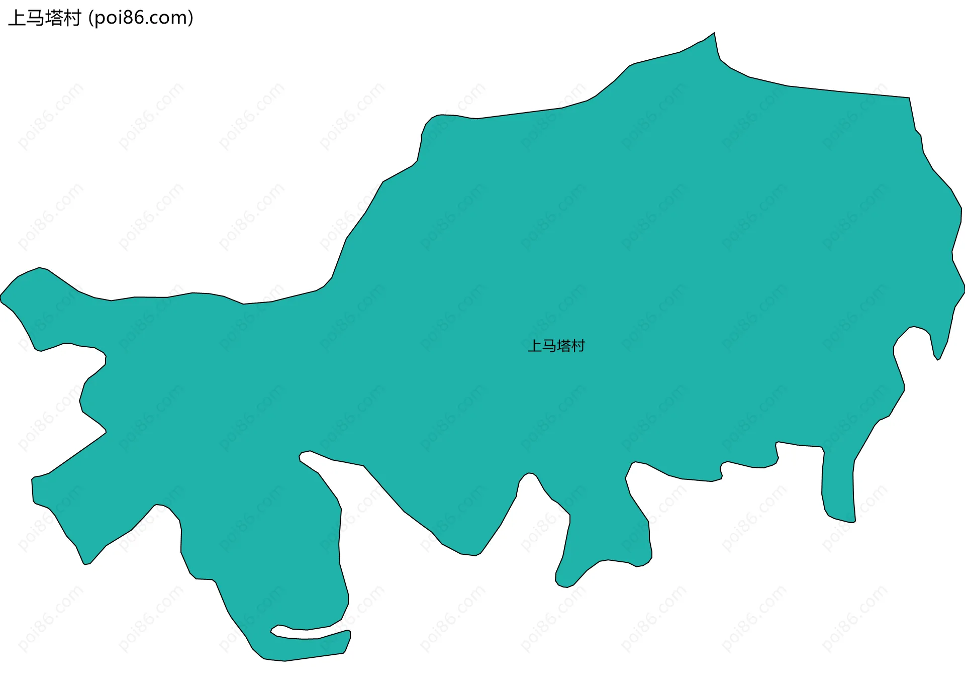 上马塔村边界地图