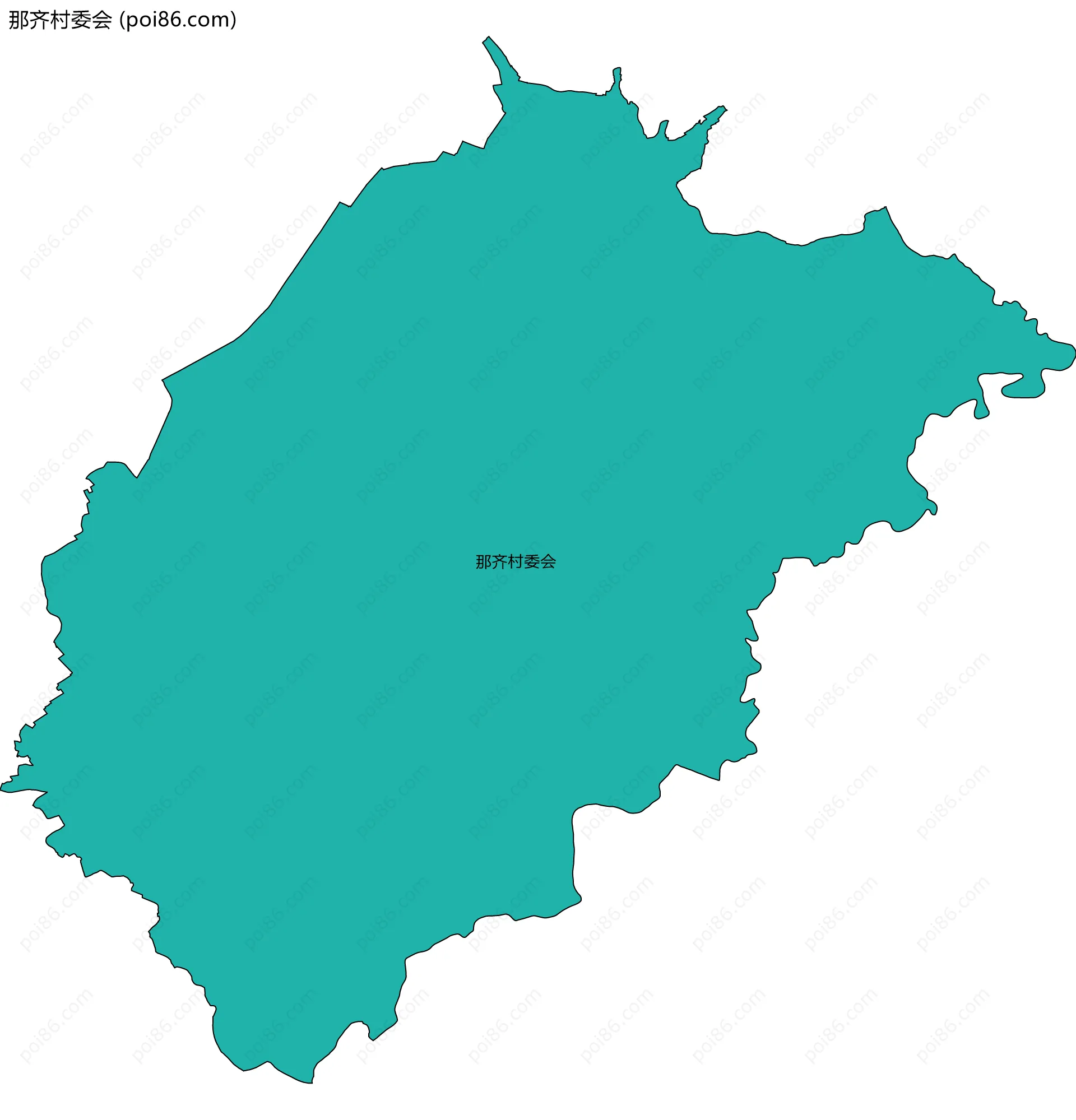 那齐村委会边界地图