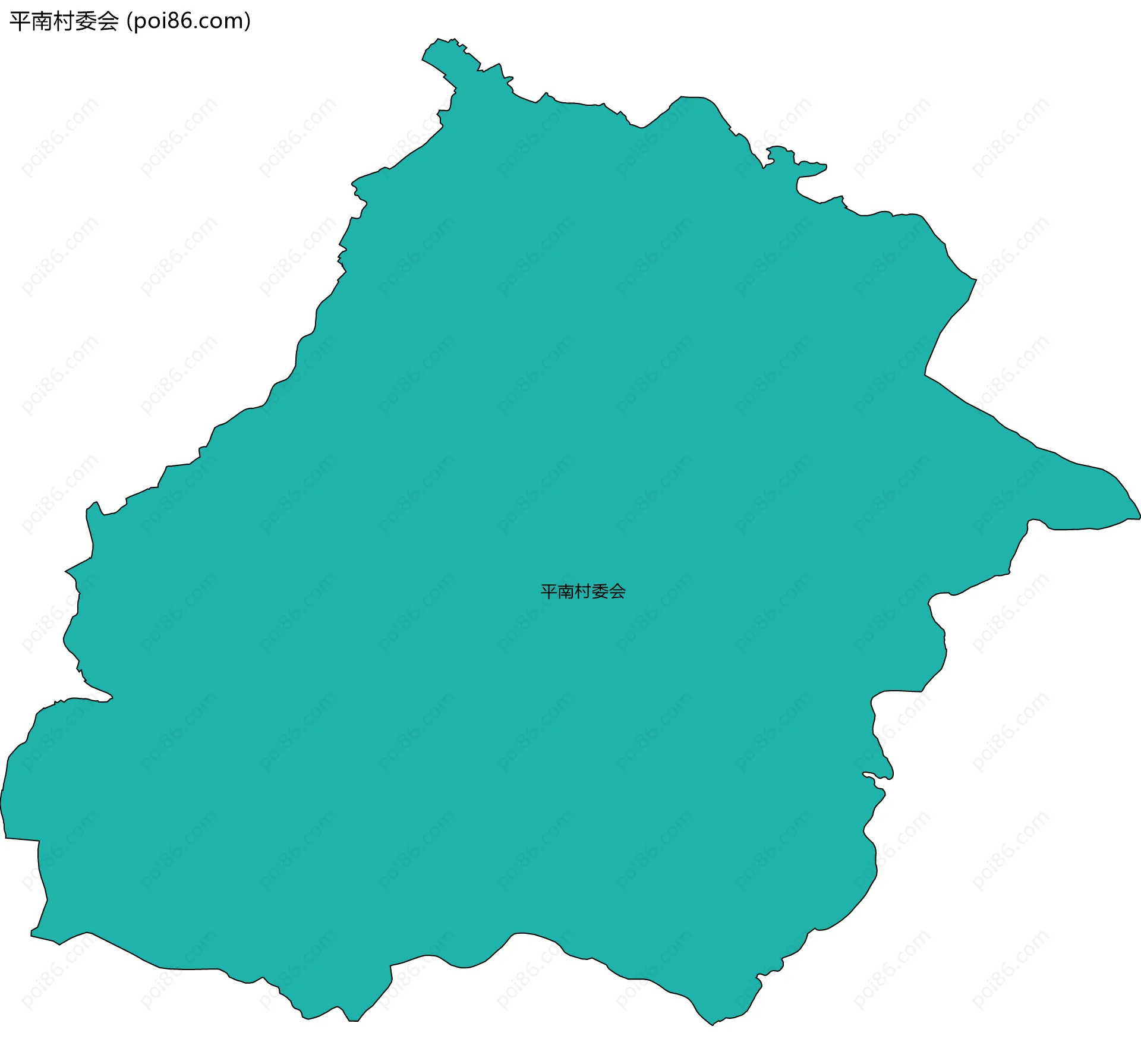平南村委会边界地图